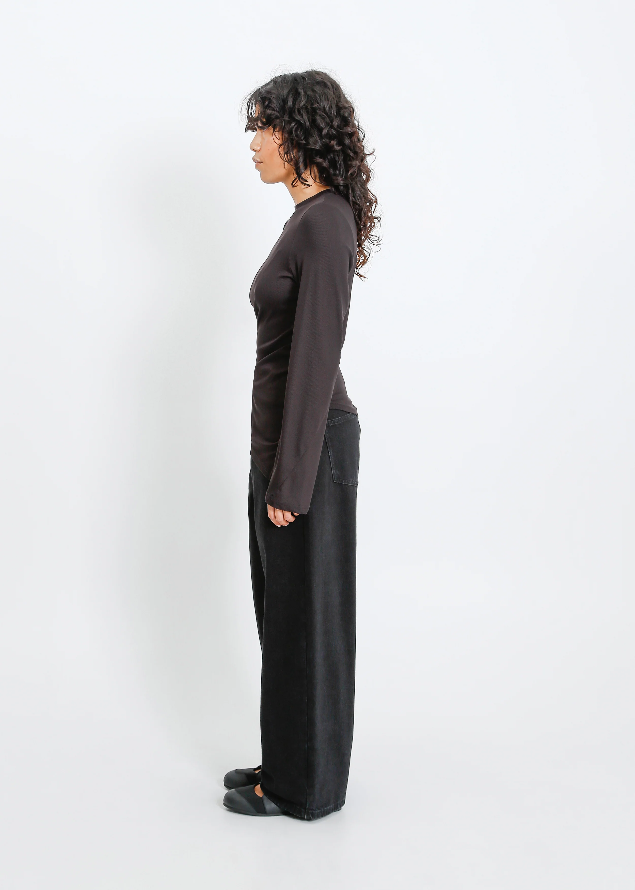 Amelia Twist Top / Black - Image 3