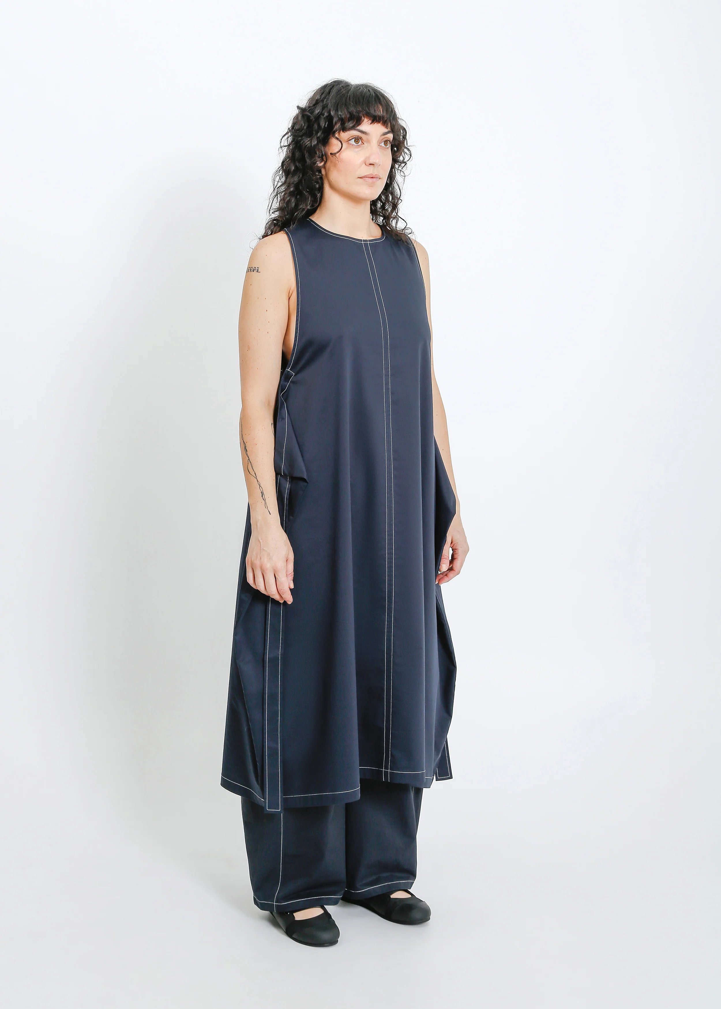 Archer Pinafore / Navy - Image 7