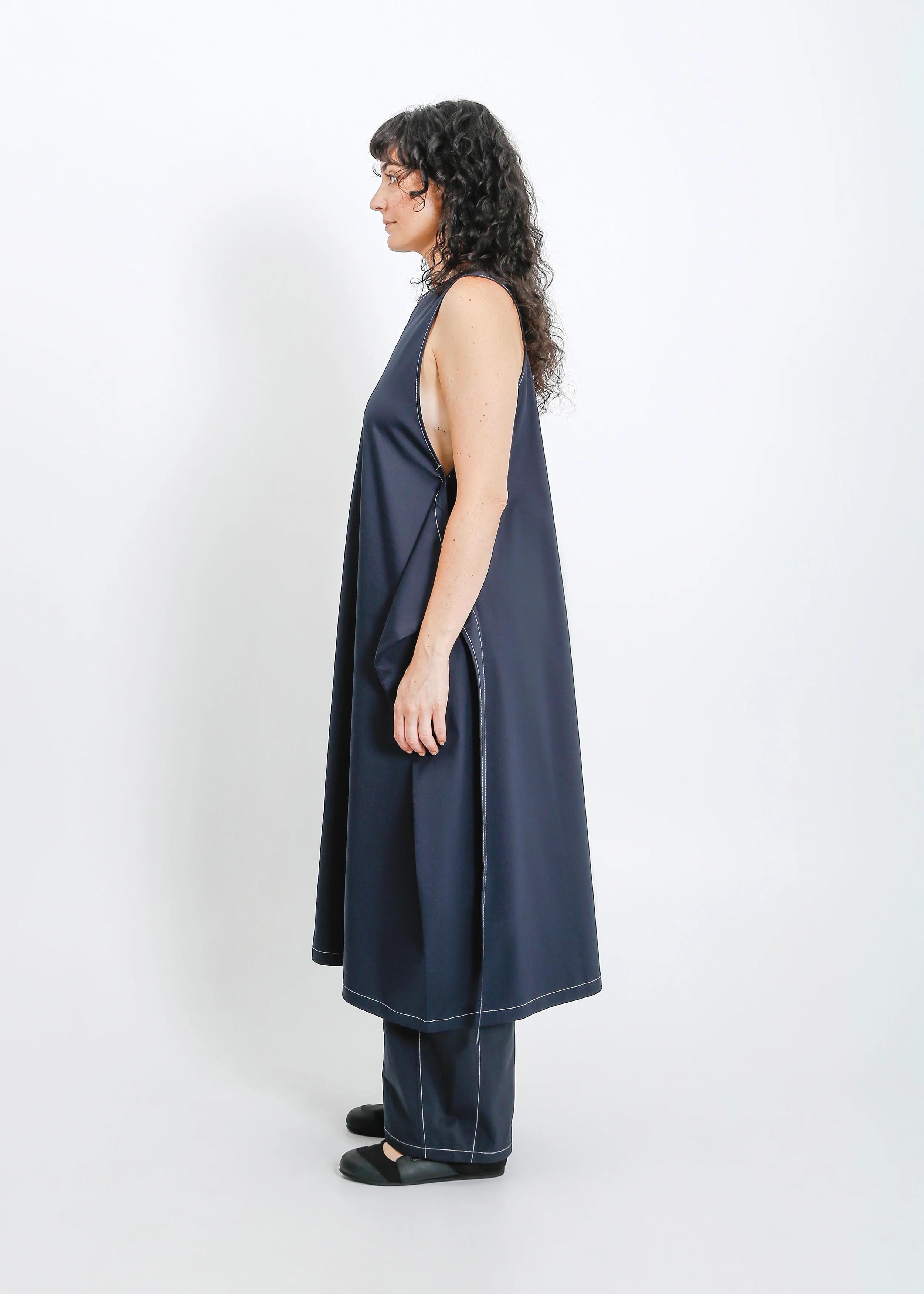 Archer Pinafore / Navy - Image 8