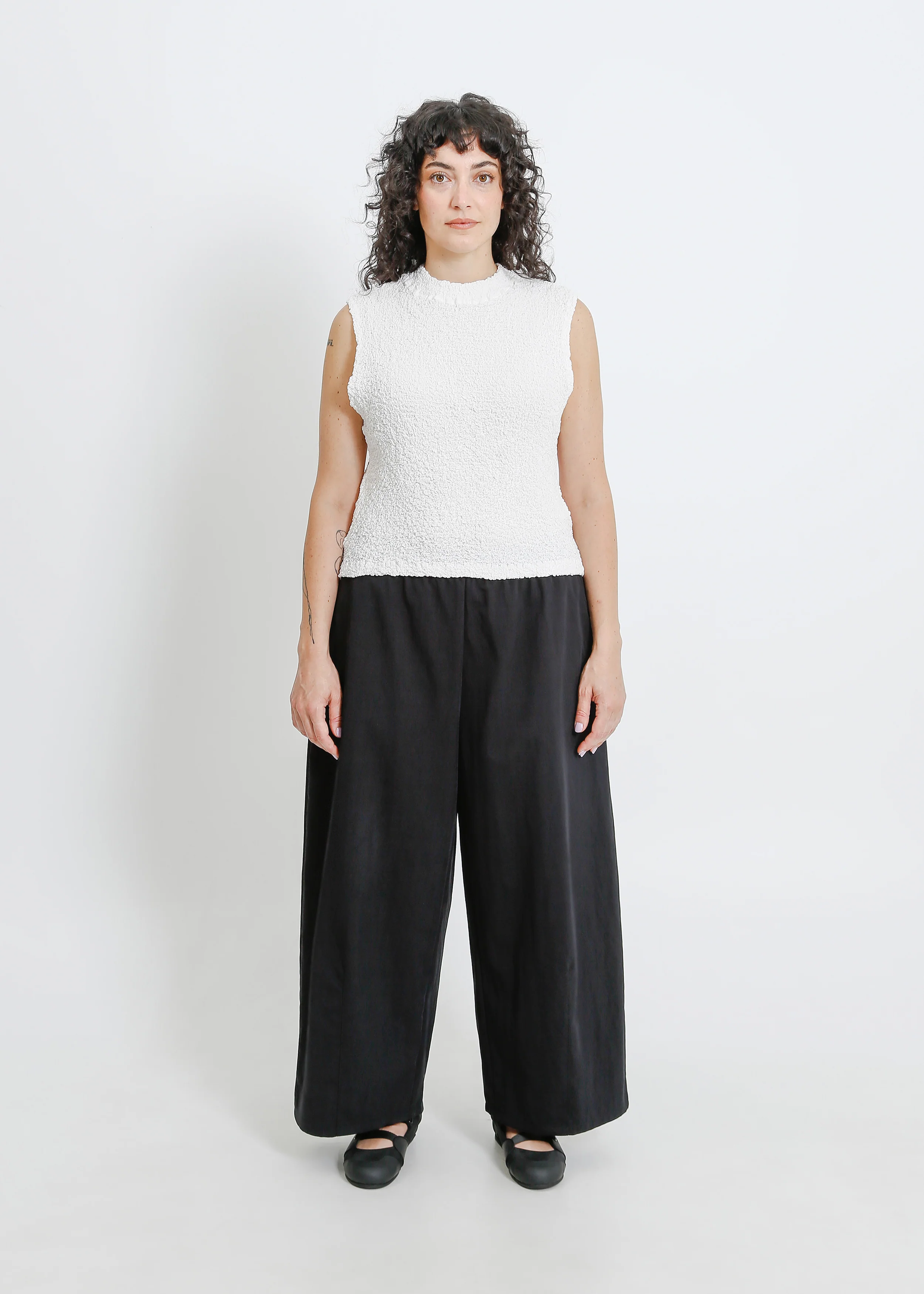 Artis Pleat Top / White - Image 5
