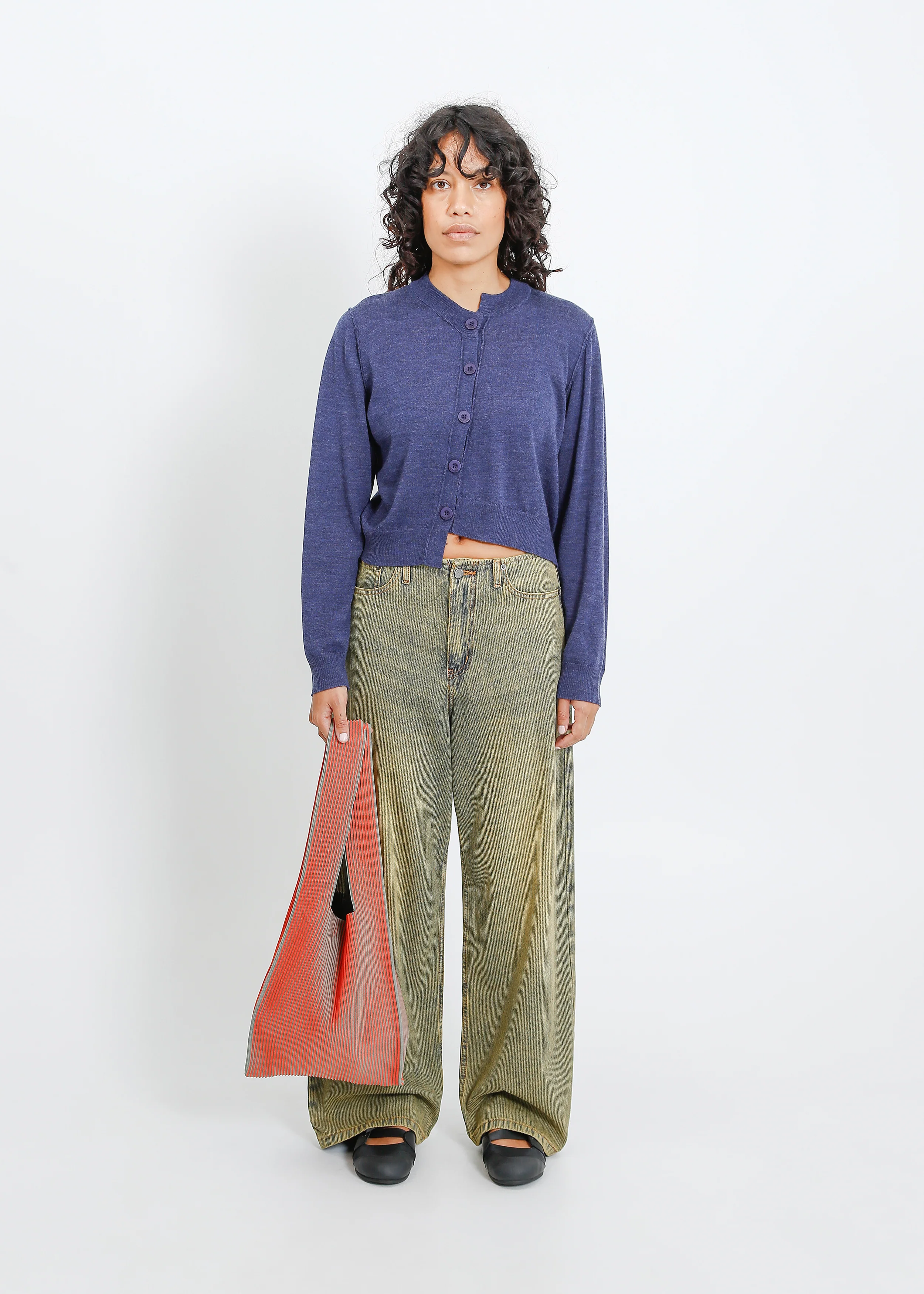 Bay Knit Tote / Flame-Moss - Image 3