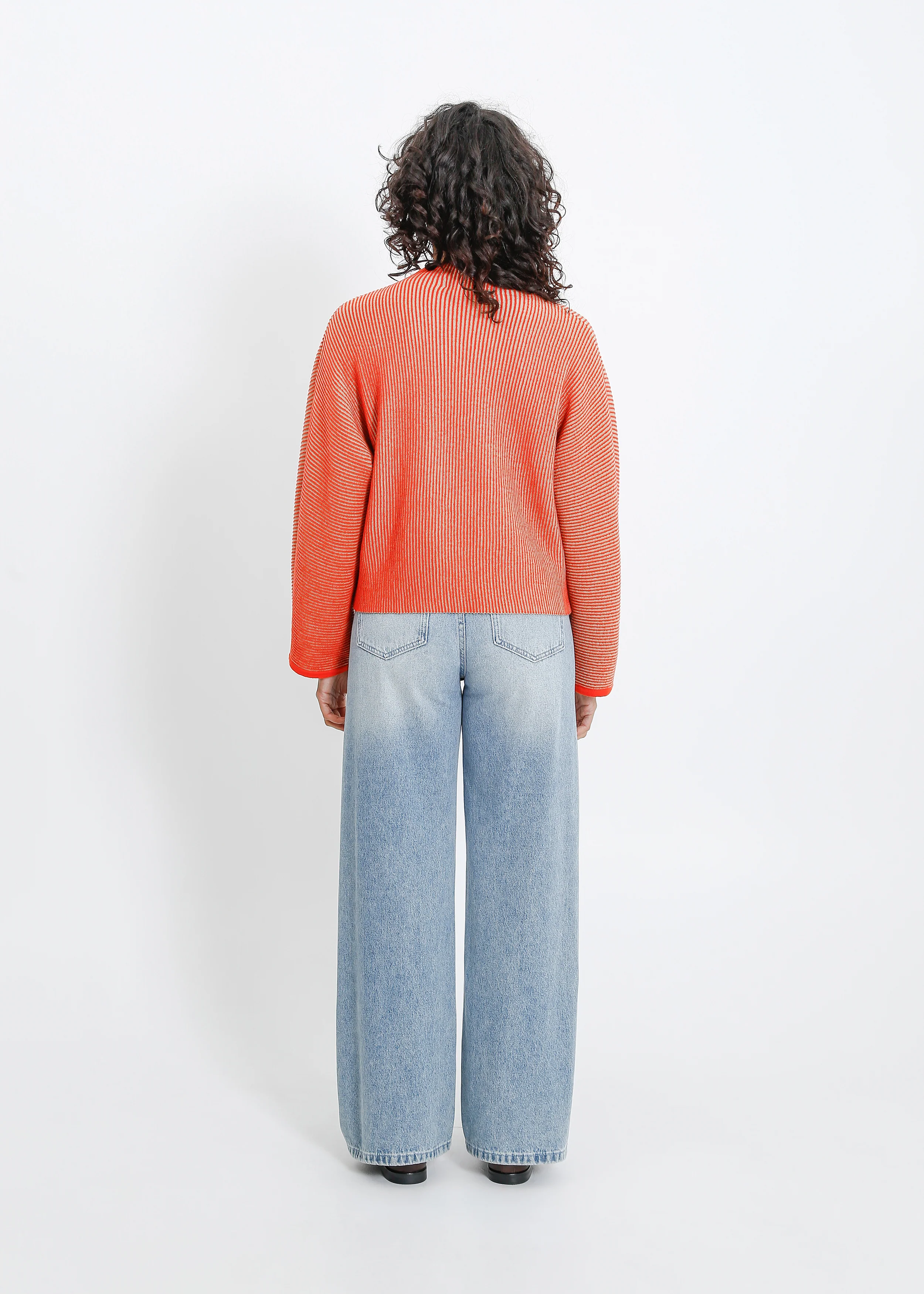 Bonnie Knit Sweat / Flame-Moss - Image 4