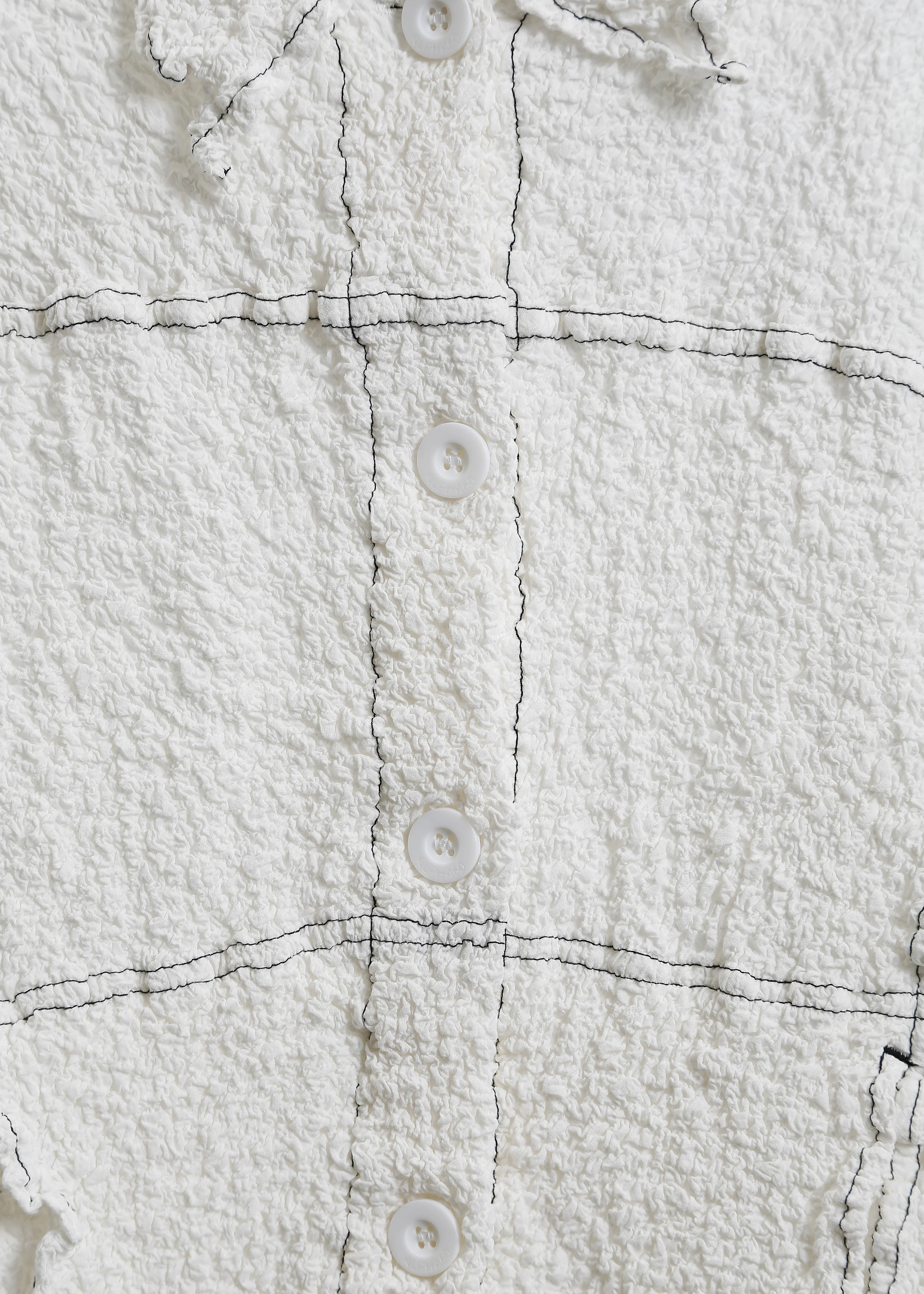 Bryn Pleat Jacket / White - Image 11