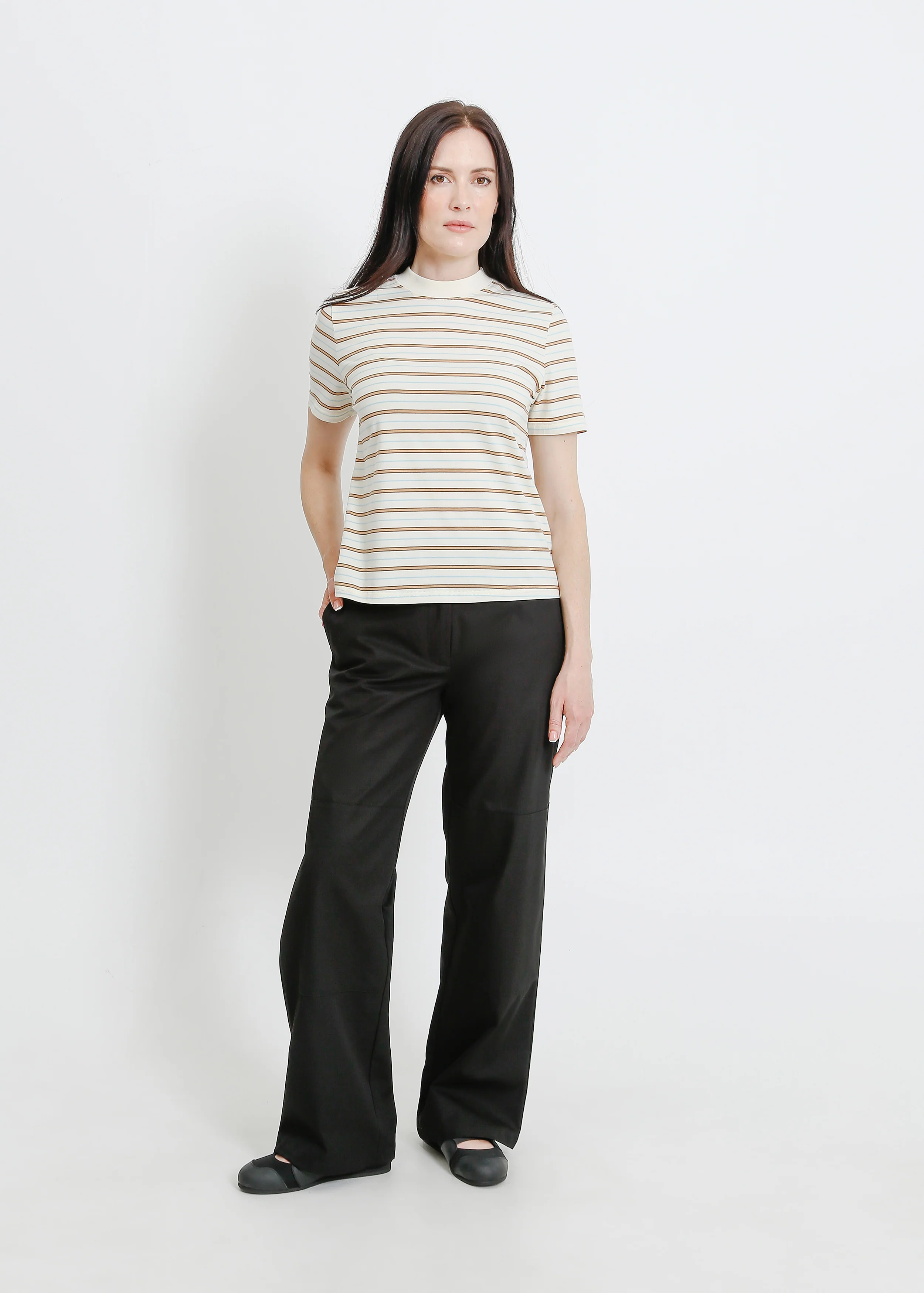 Canto Tee / Cream-Brown-Blue - Image 10