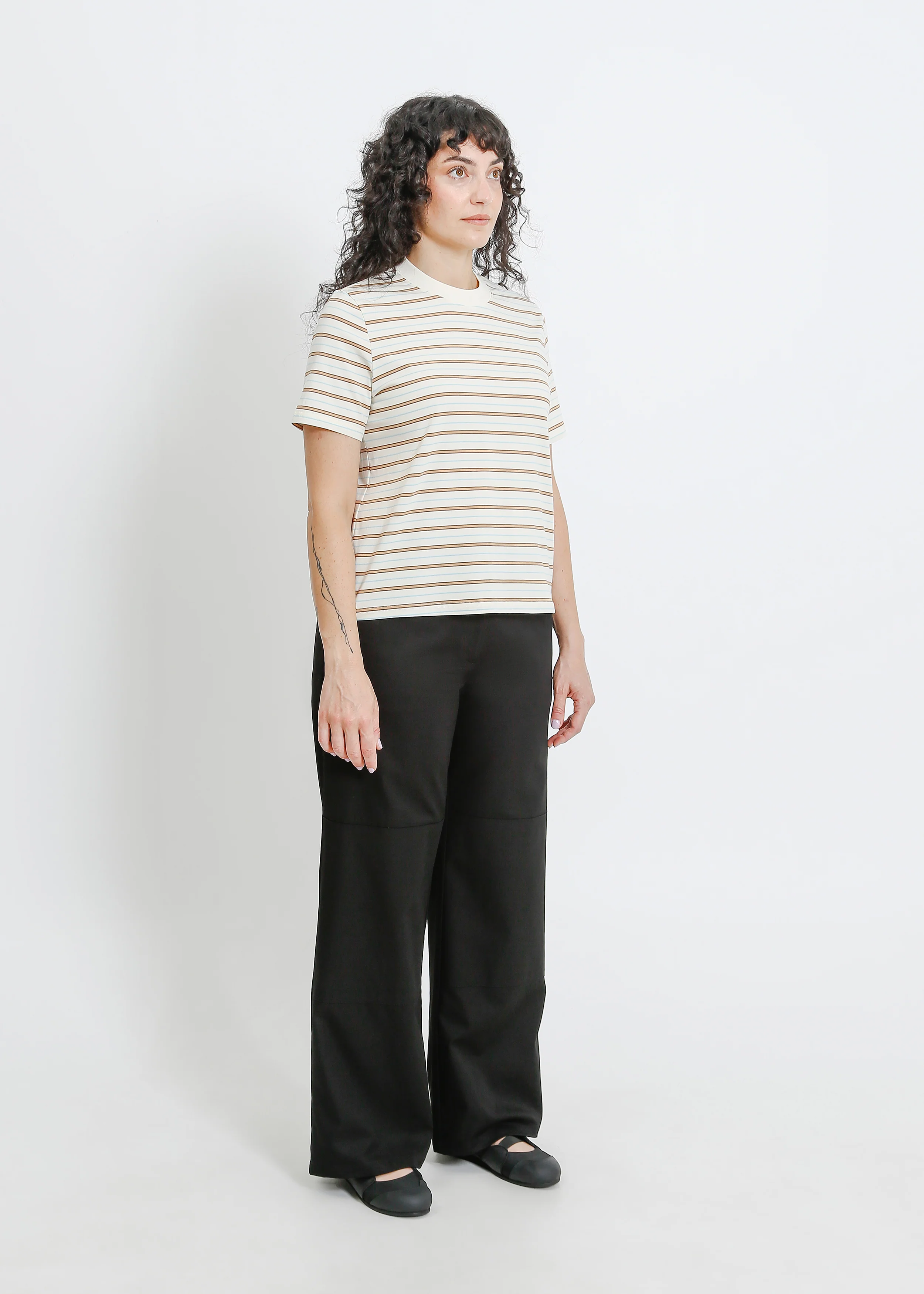 Canto Tee / Cream-Brown-Blue - Image 2