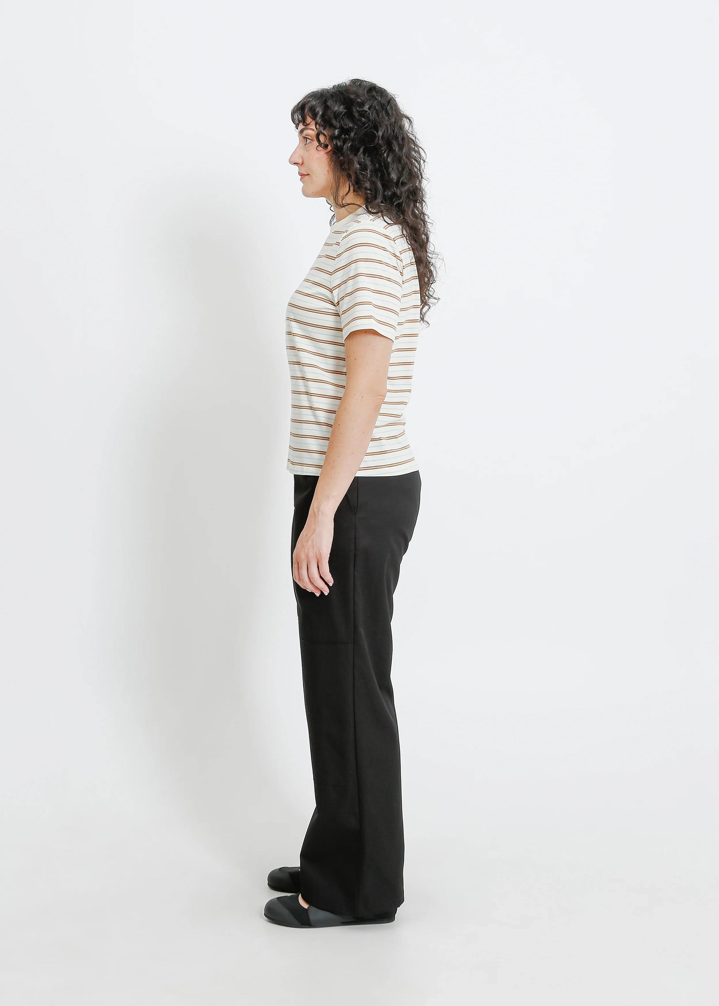 Canto Tee / Cream-Brown-Blue - Image 3