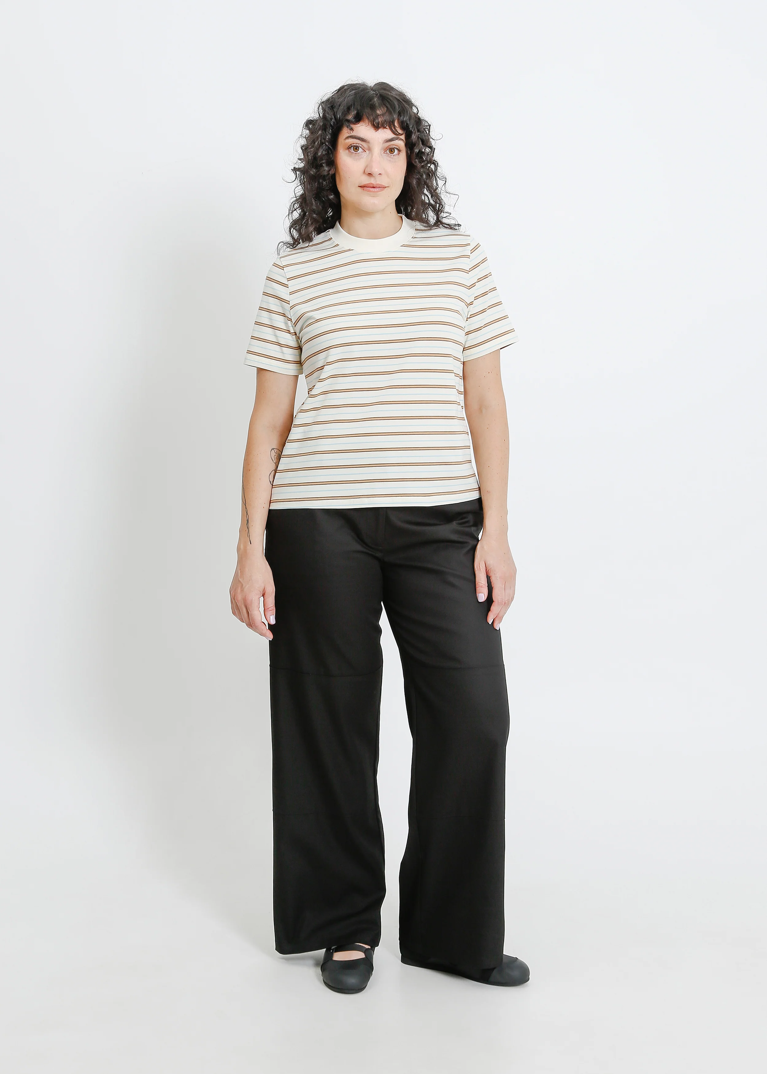 Canto Tee / Cream-Brown-Blue - Image 5