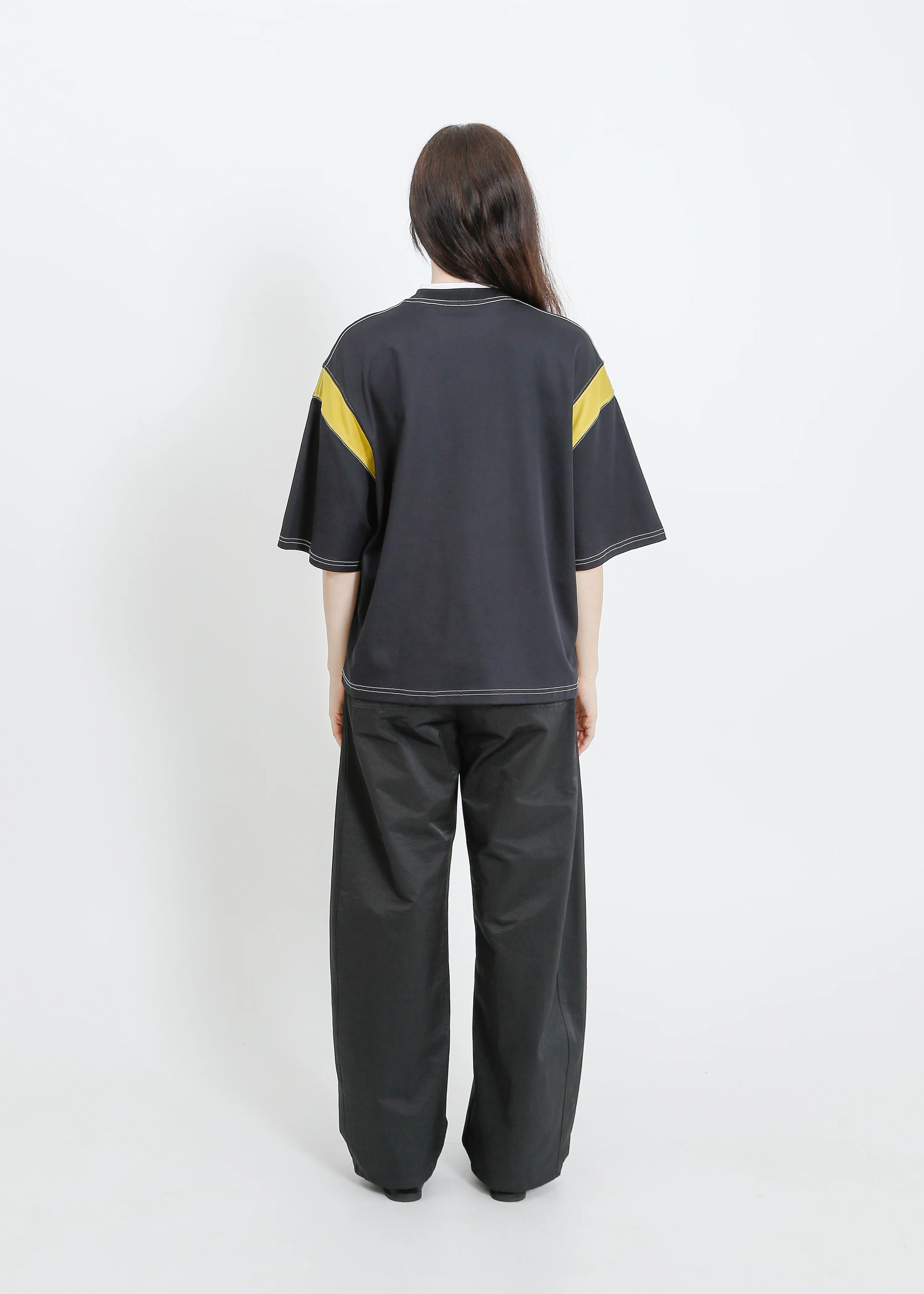 Cassio Oversize Tee / Black-Chartreuse - Image 4