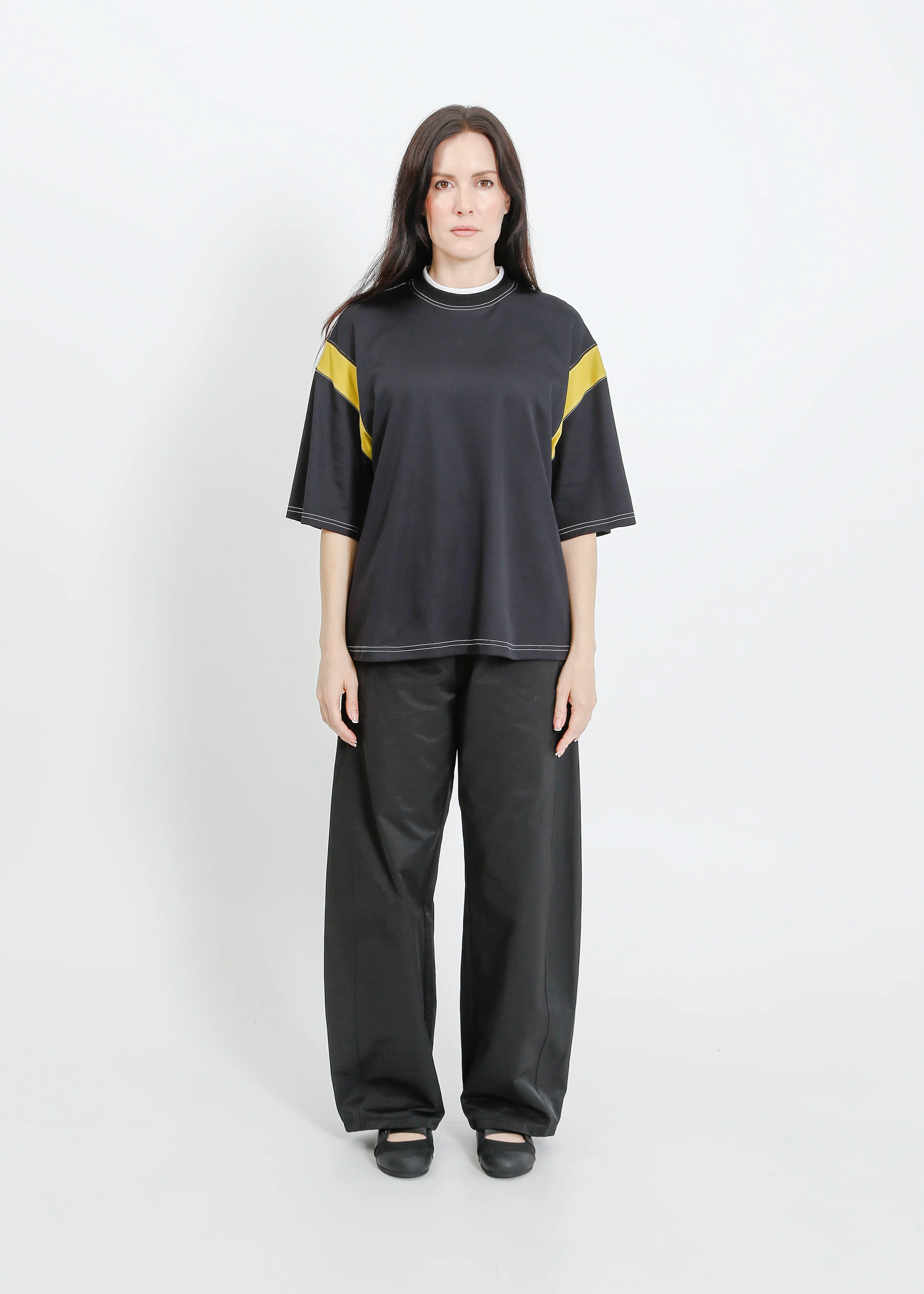Cassio Oversize Tee / Black-Chartreuse - Image 5