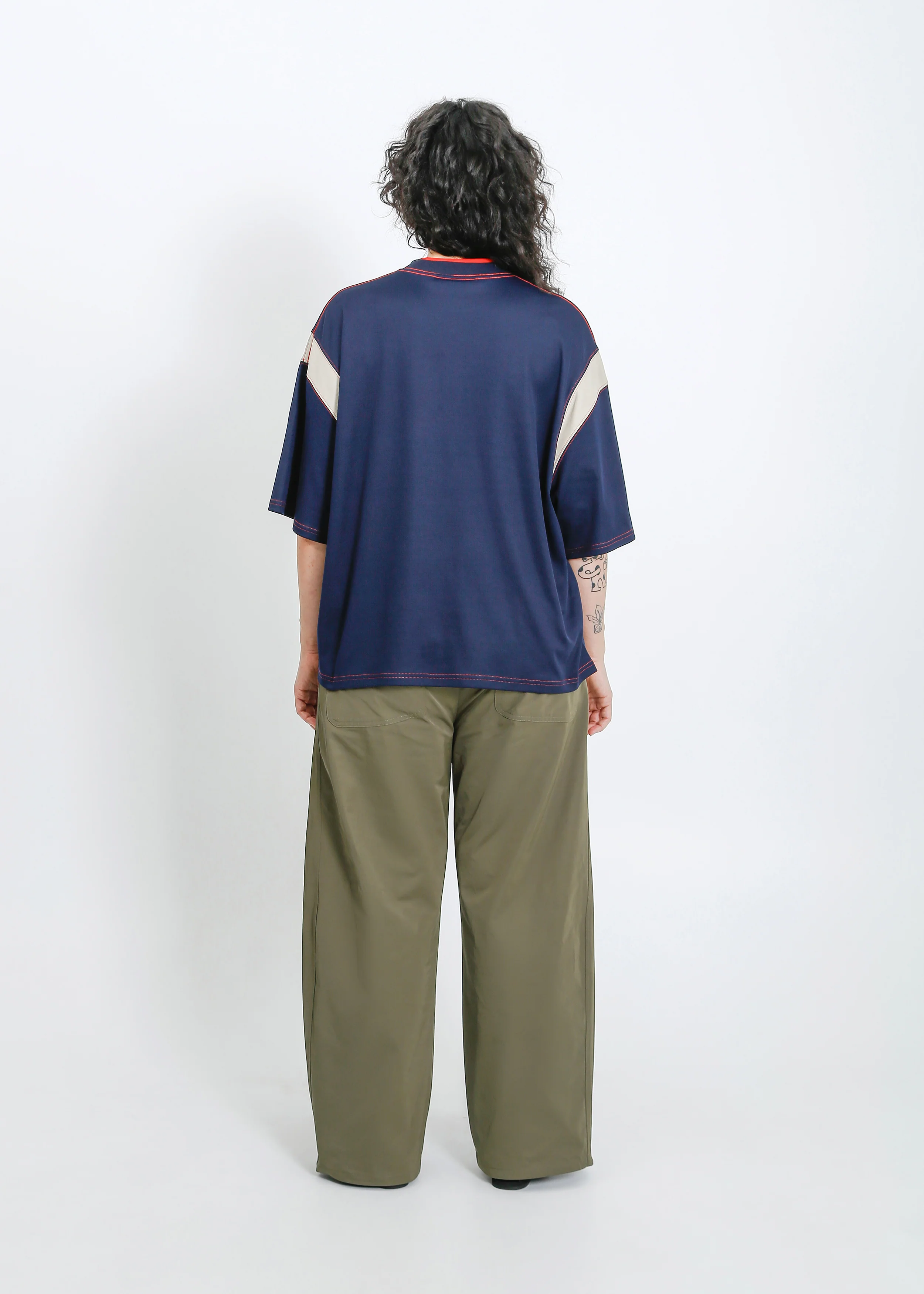 Cassio Oversize Tee / Navy-Fog - Image 9