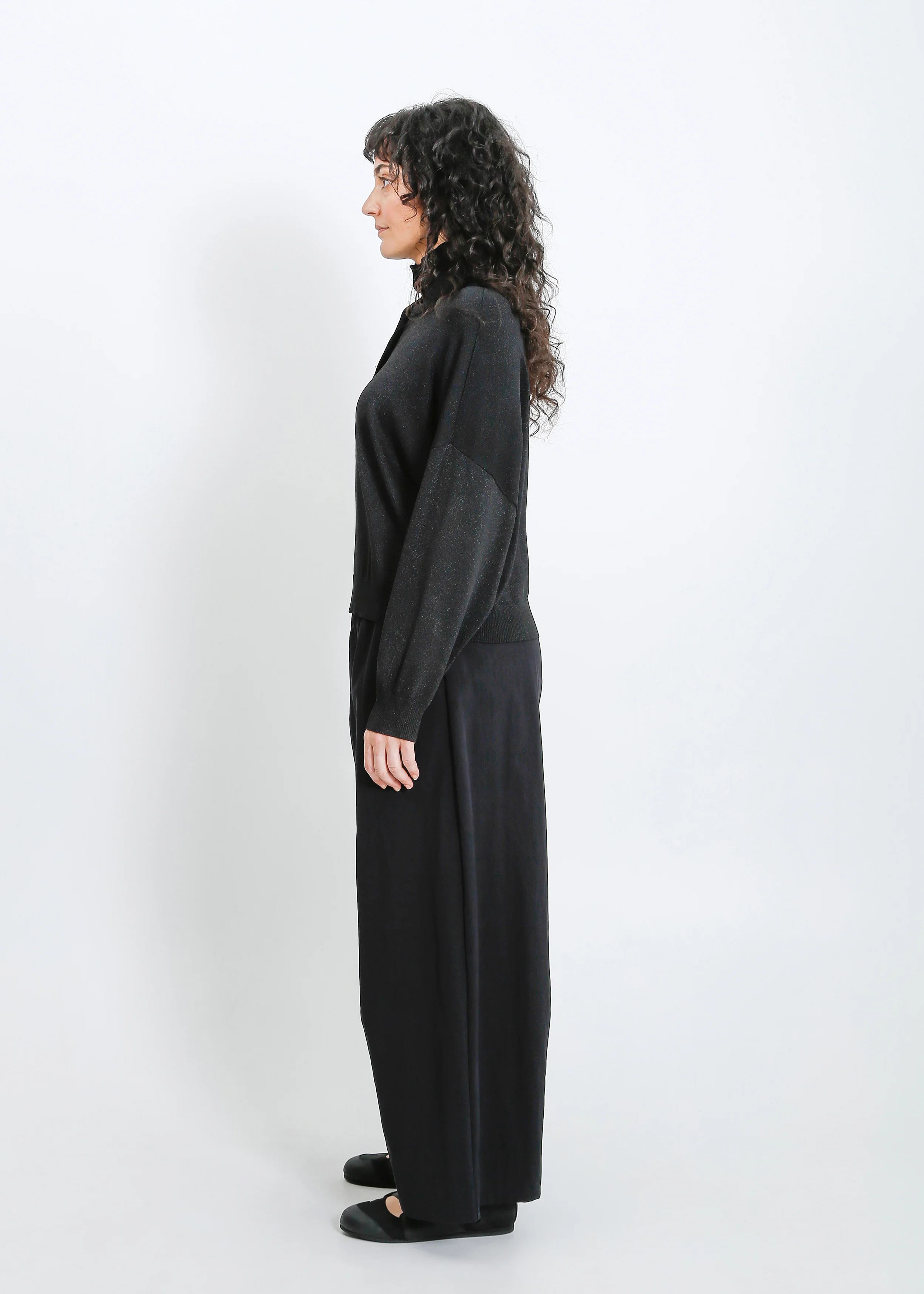 Clark Knit Top / Black Shimmer - Image 10
