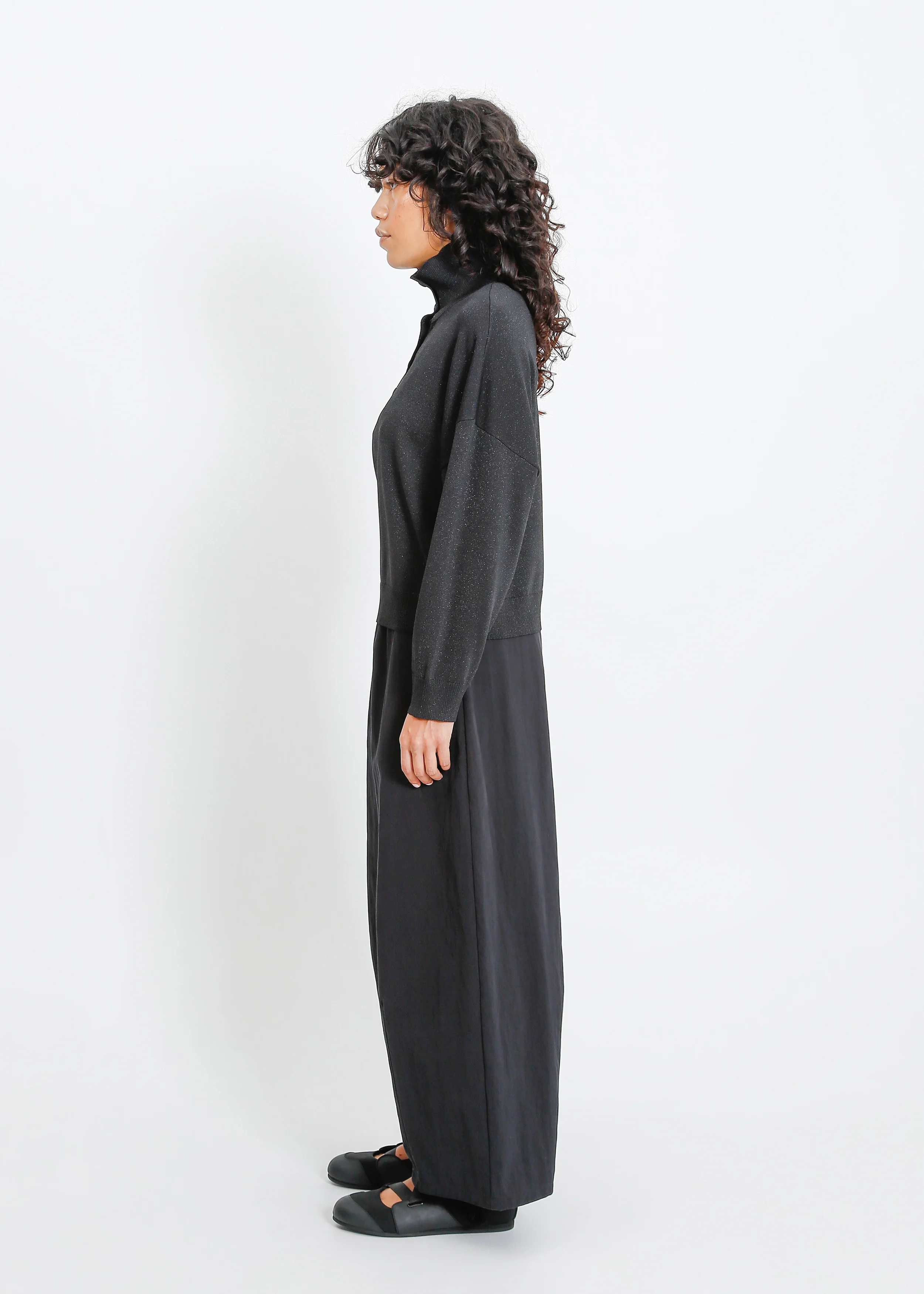 Clark Knit Top / Black Shimmer - Image 4