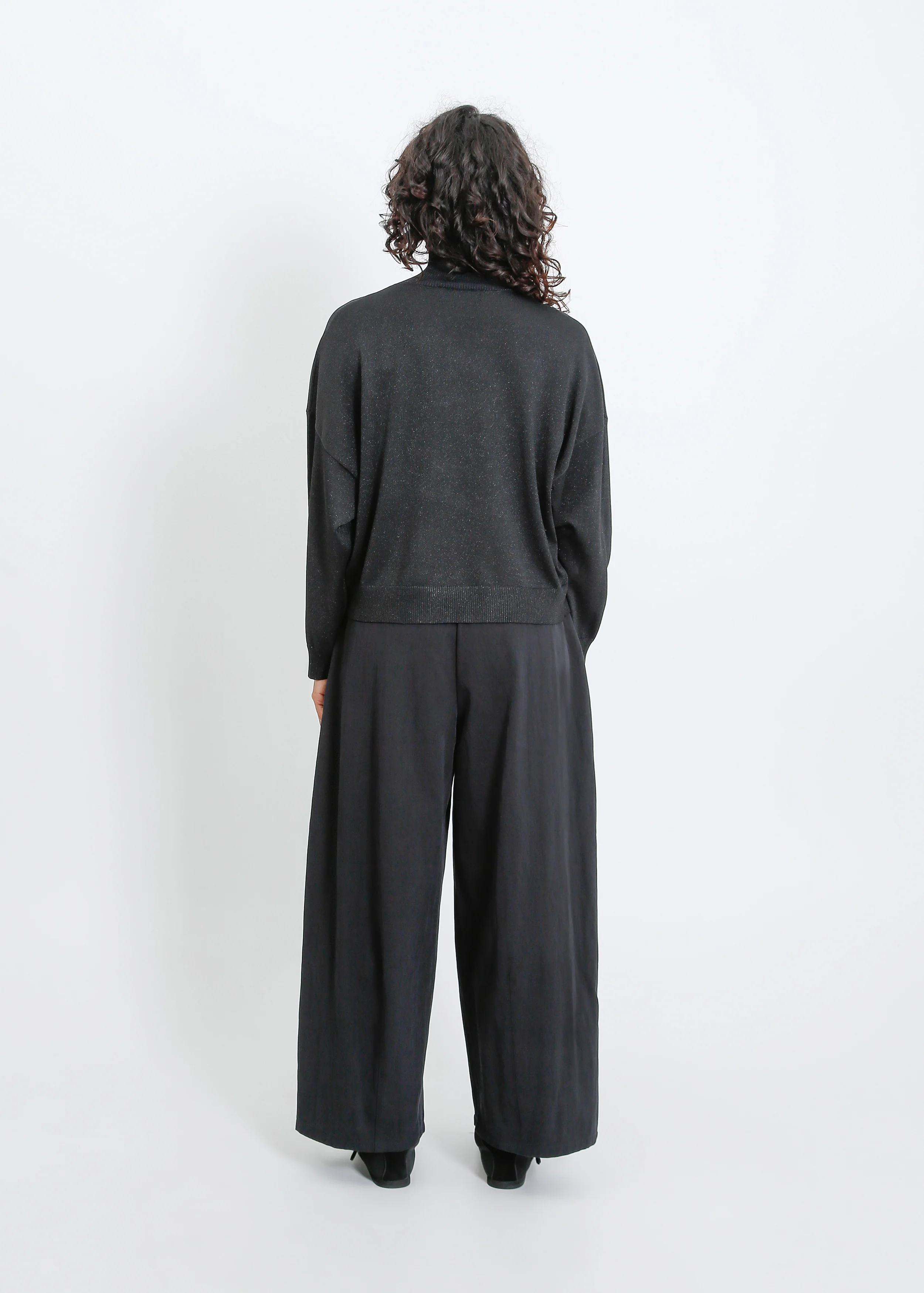 Clark Knit Top / Black Shimmer - Image 5