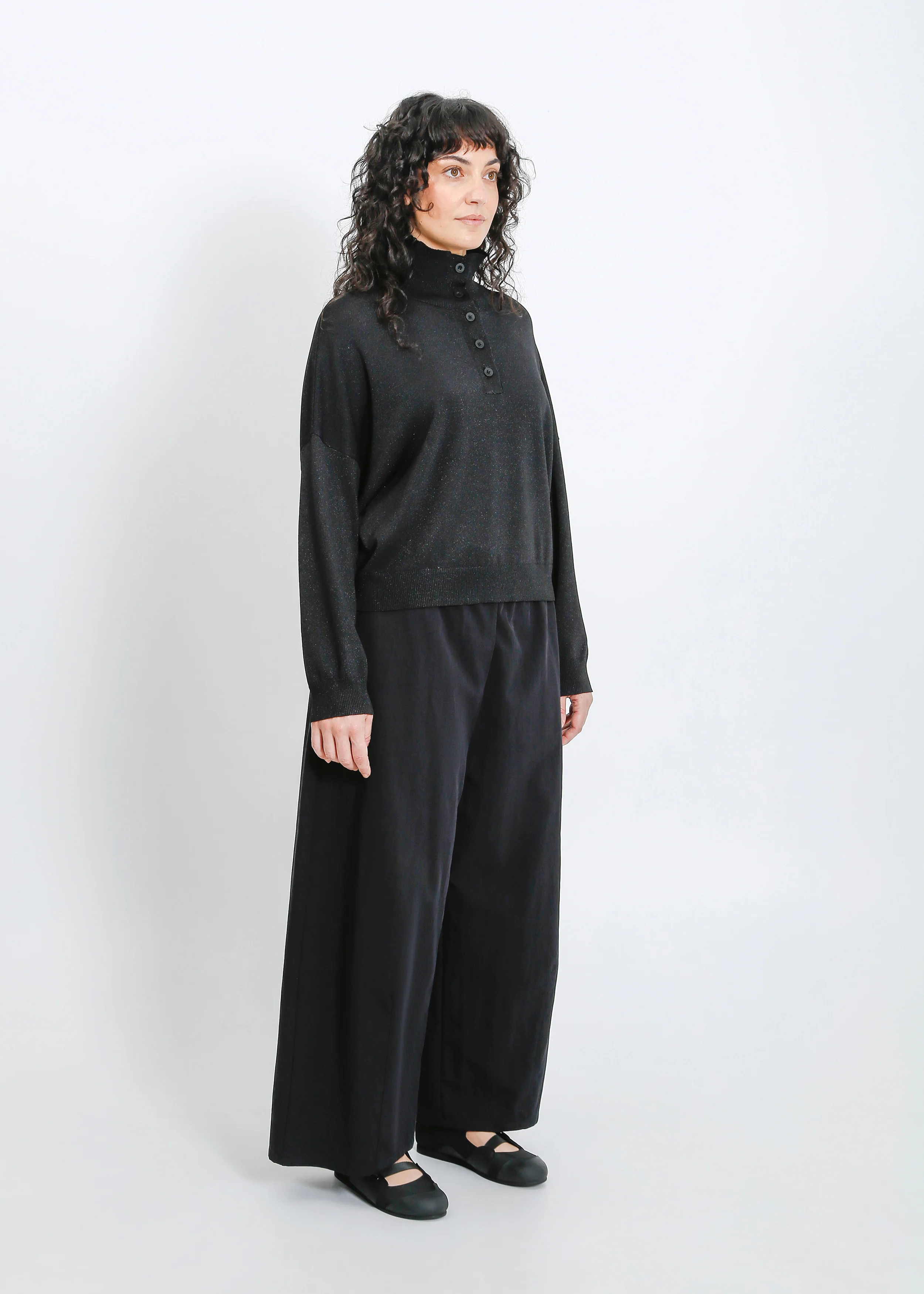 Clark Knit Top / Black Shimmer - Image 9