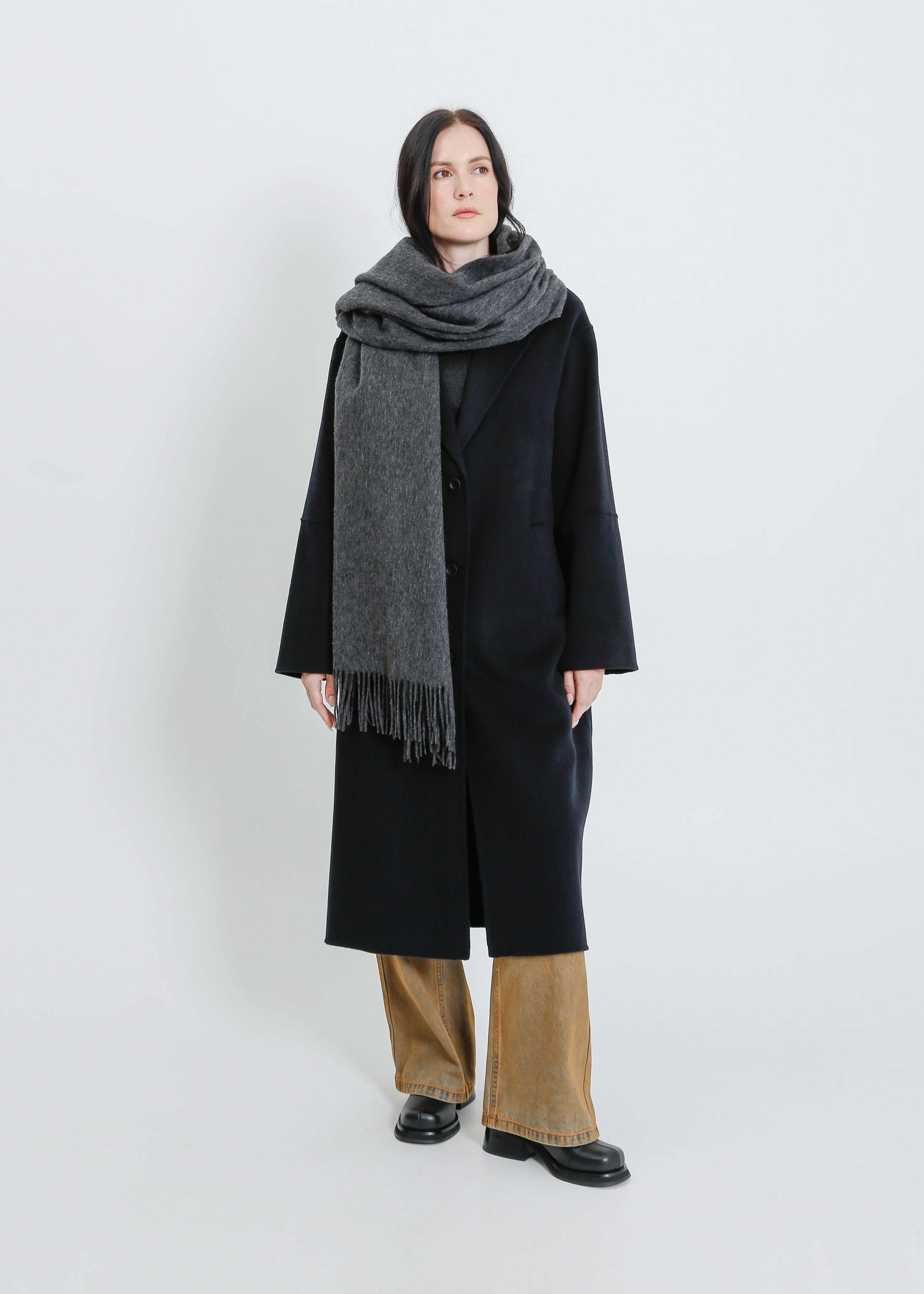 Francesca Scarf / Charcoal - Image 3