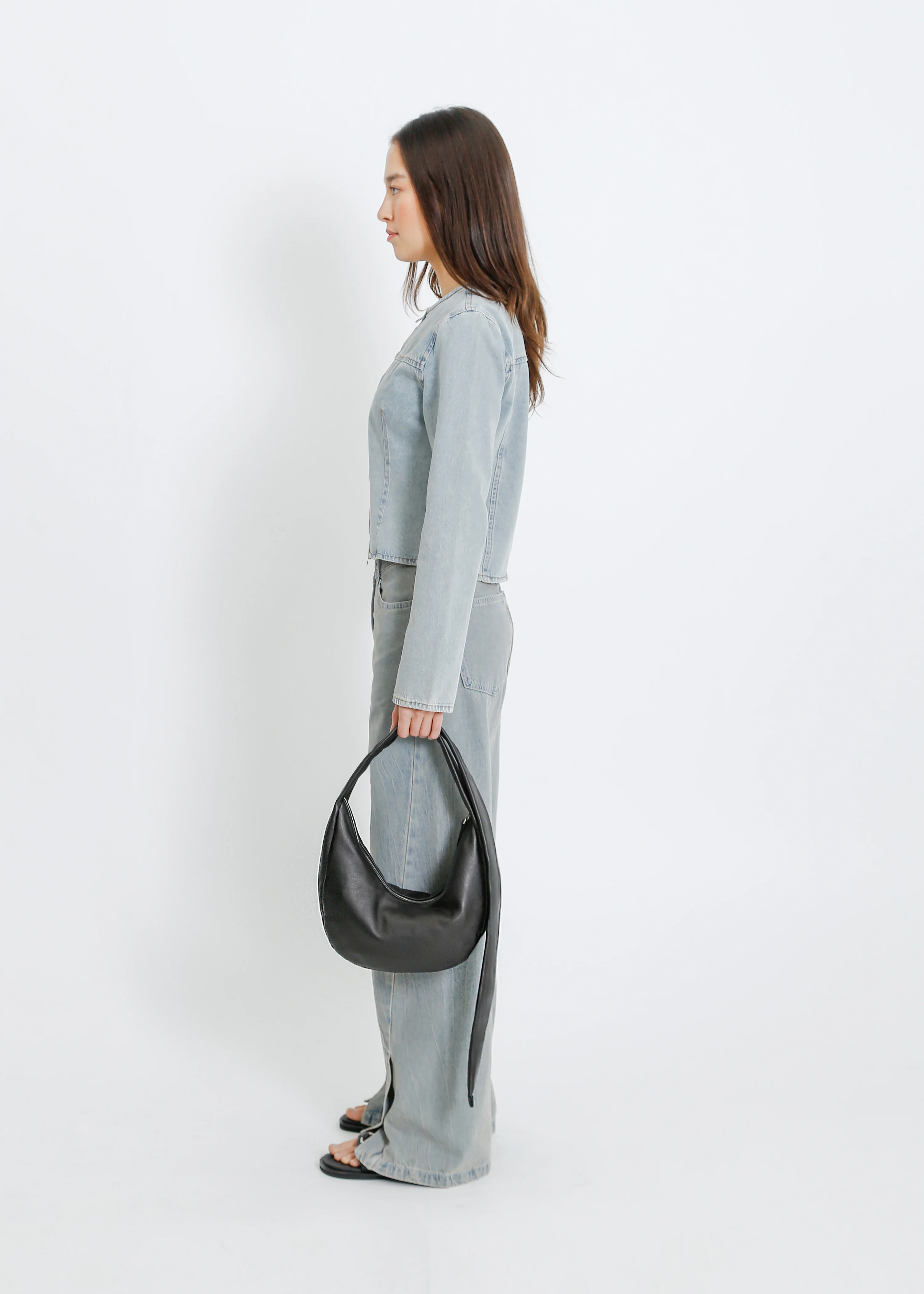 Frieze Leather Bag / Black - Image 3