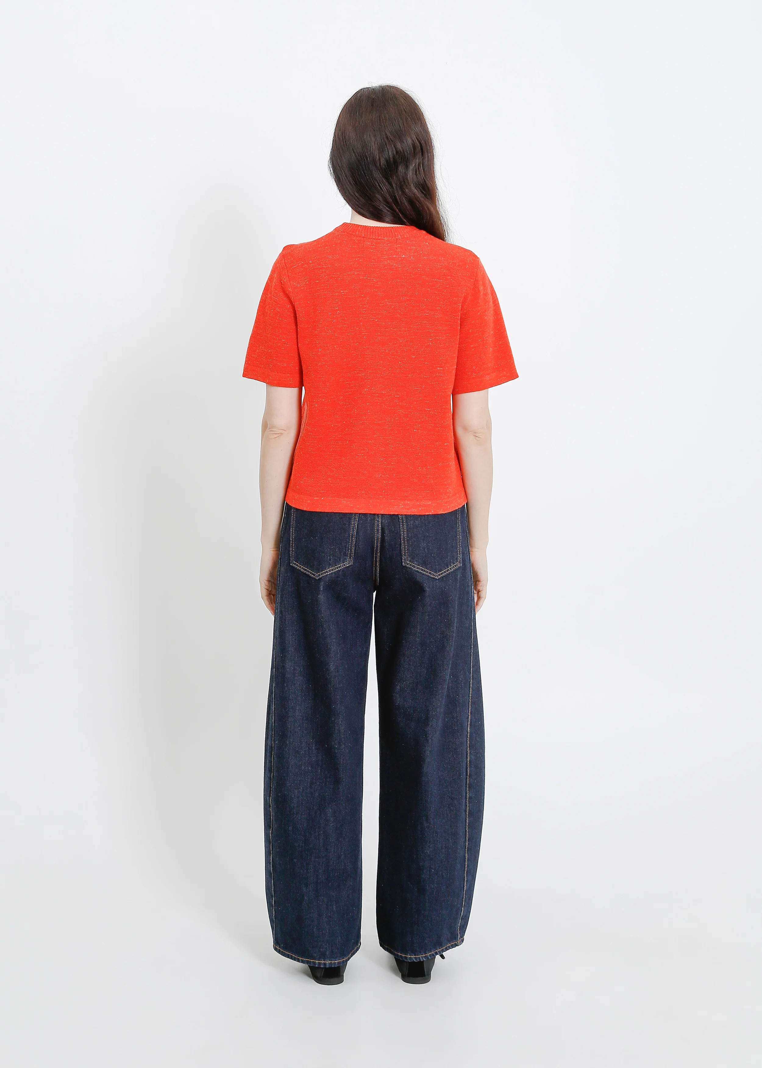 Gaya Knit Tee / Flame Marle - Image 4