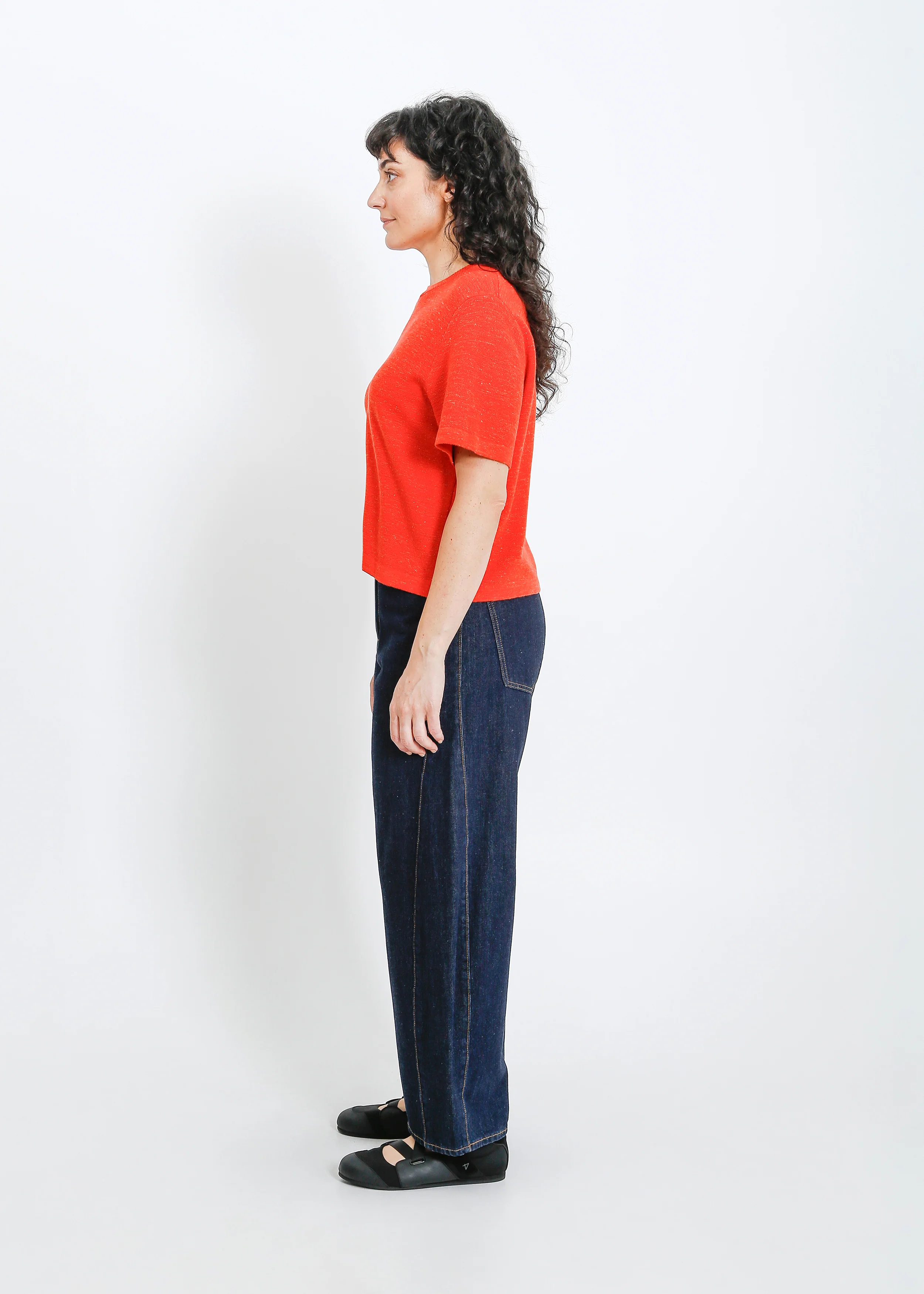 Gaya Knit Tee / Flame Marle - Image 7
