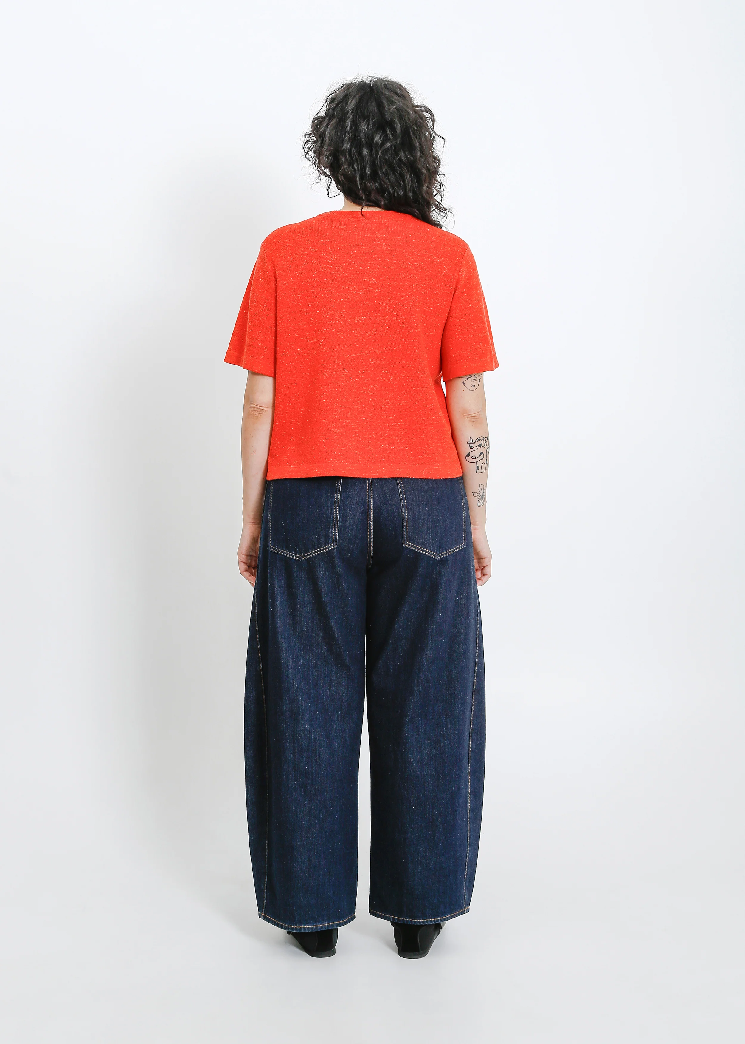 Gaya Knit Tee / Flame Marle - Image 8
