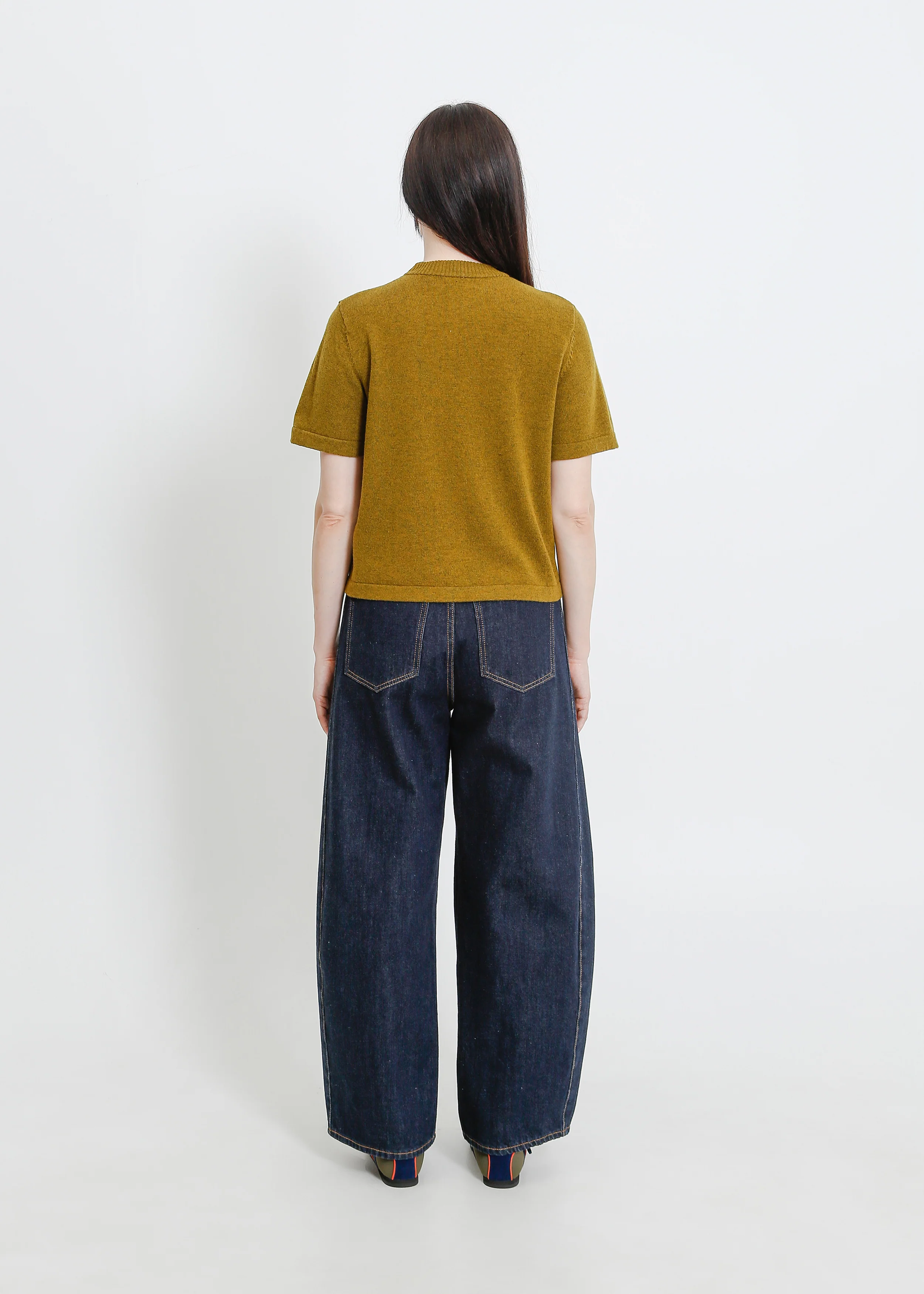 Gaya Knit Tee / Olive Marle - Image 4