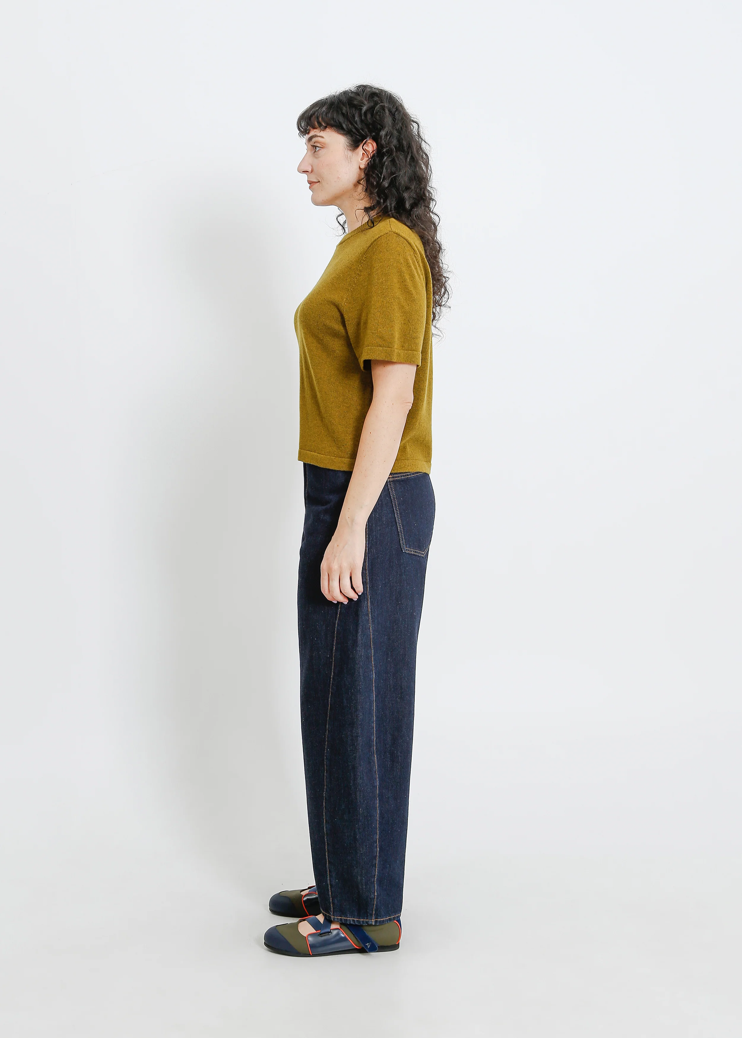 Gaya Knit Tee / Olive Marle - Image 8