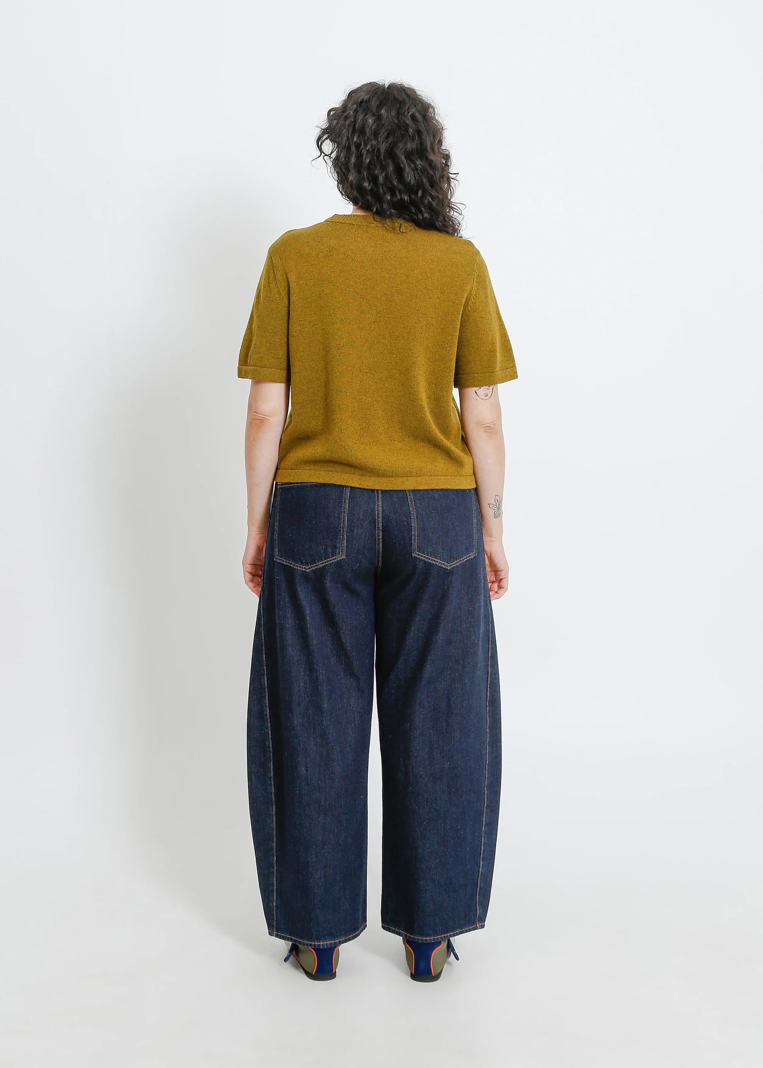 Gaya Knit Tee / Olive Marle - Image 9