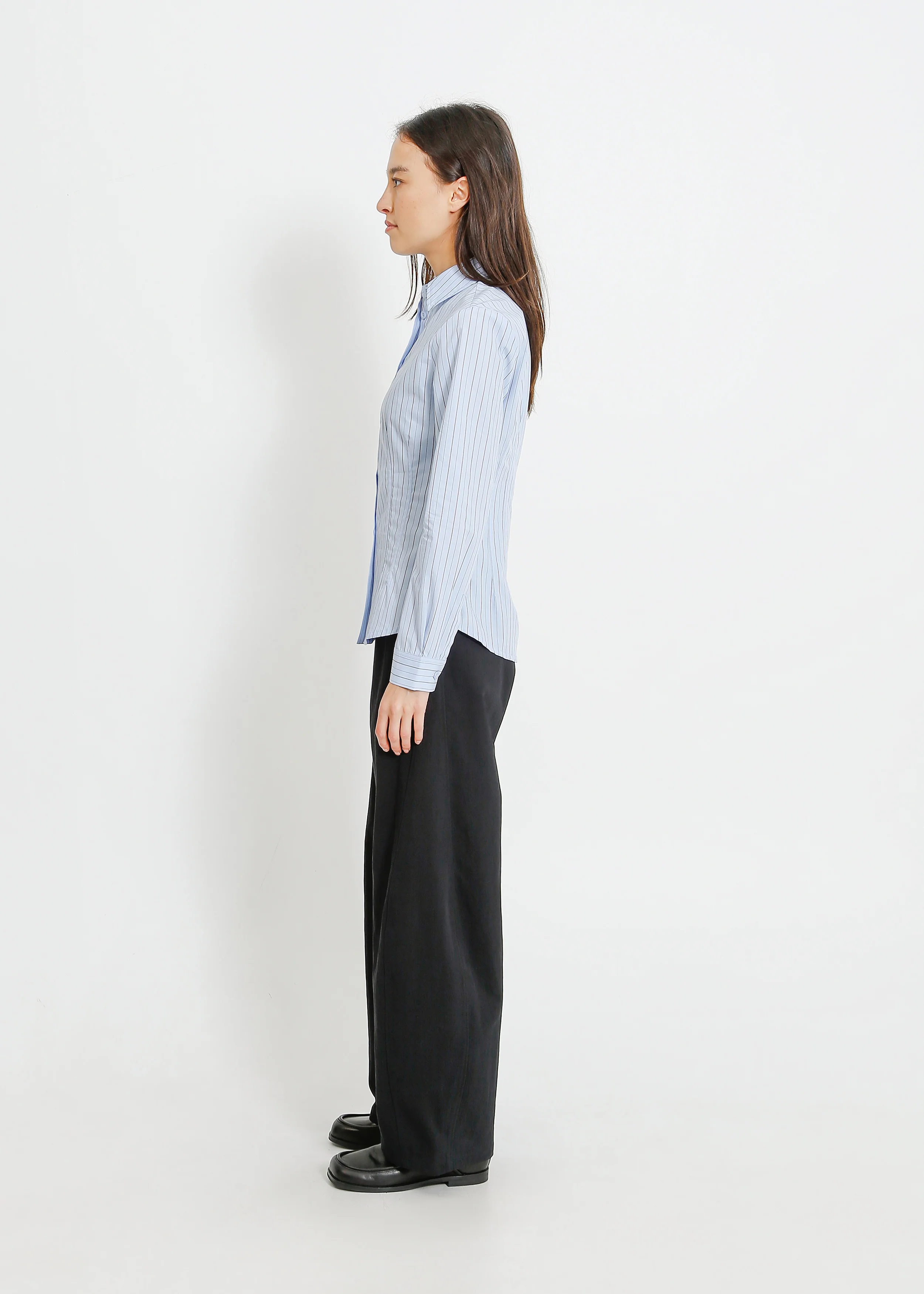 Haniya Shirt / Blue-Beige - Image 3