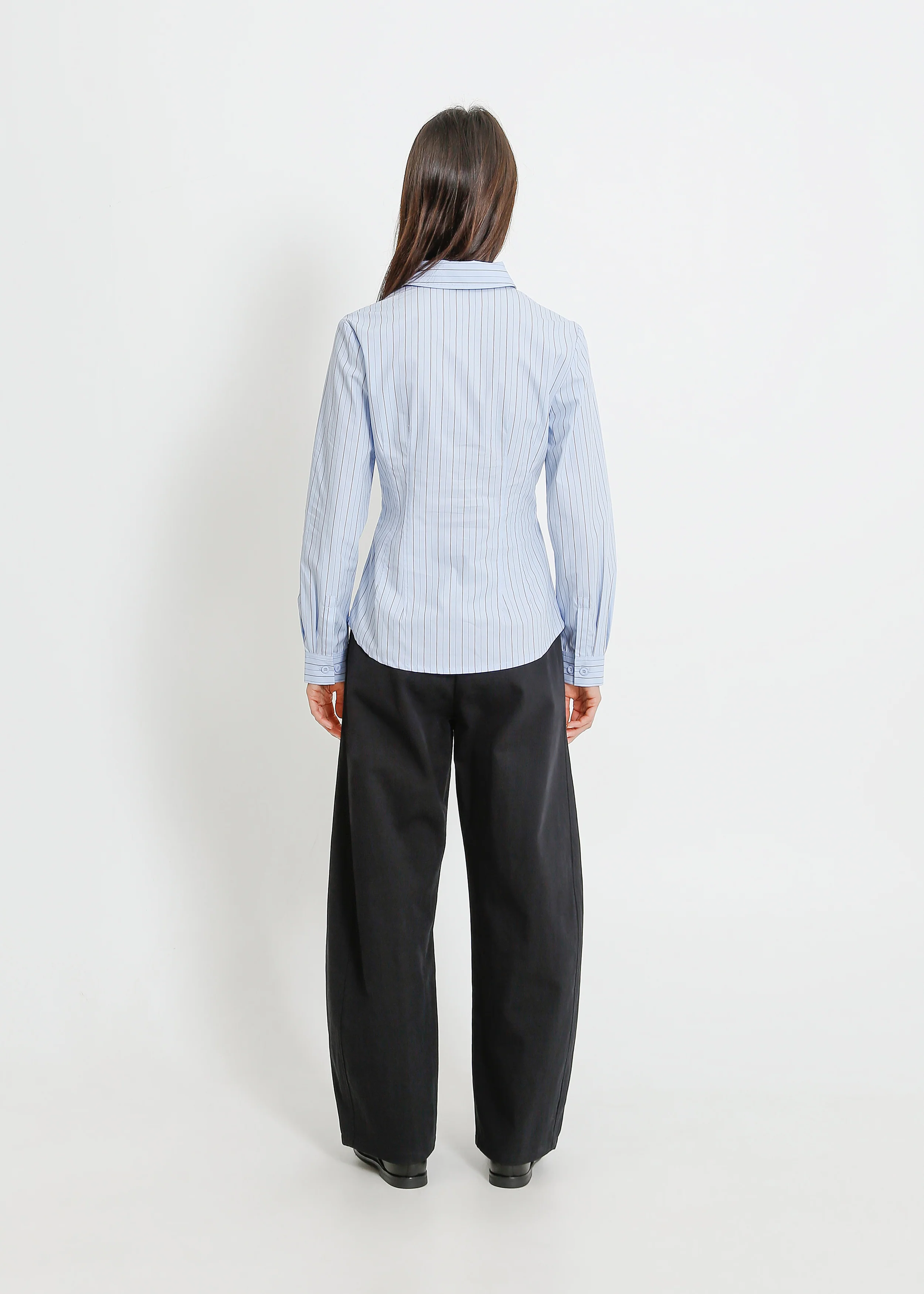 Haniya Shirt / Blue-Beige - Image 4