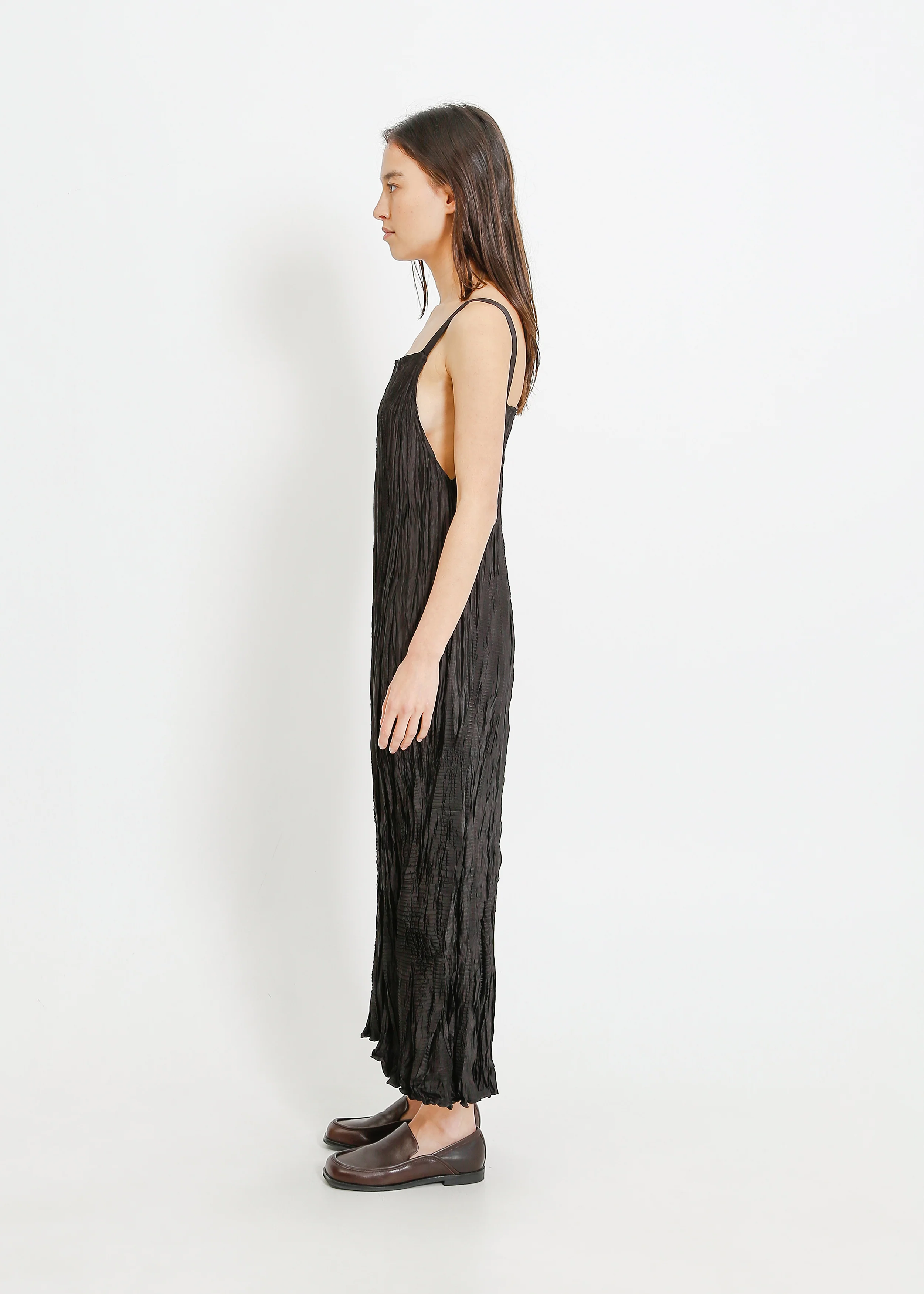 Harbor Pleat Pinafore / Black - Image 3