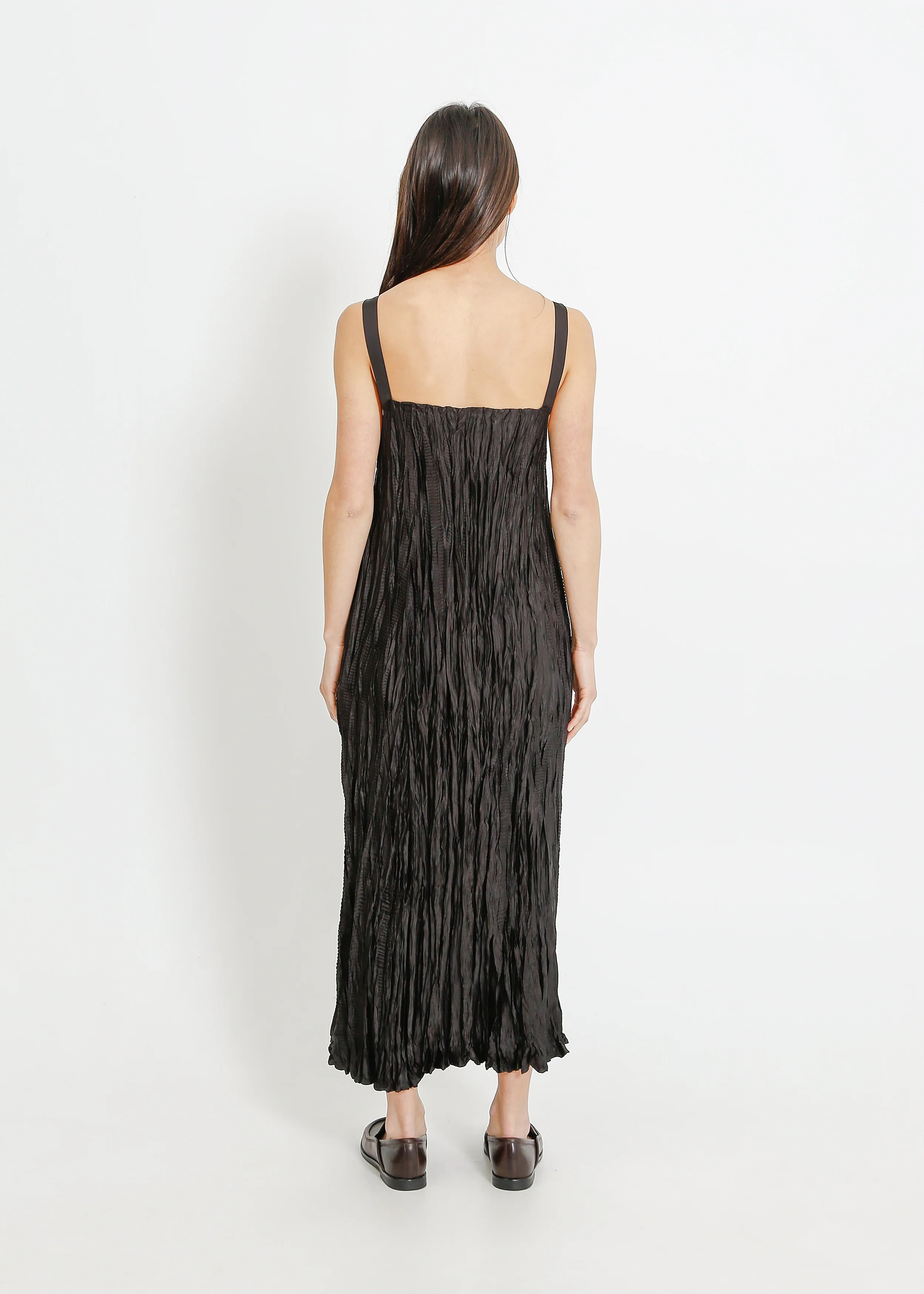 Harbor Pleat Pinafore / Black - Image 4