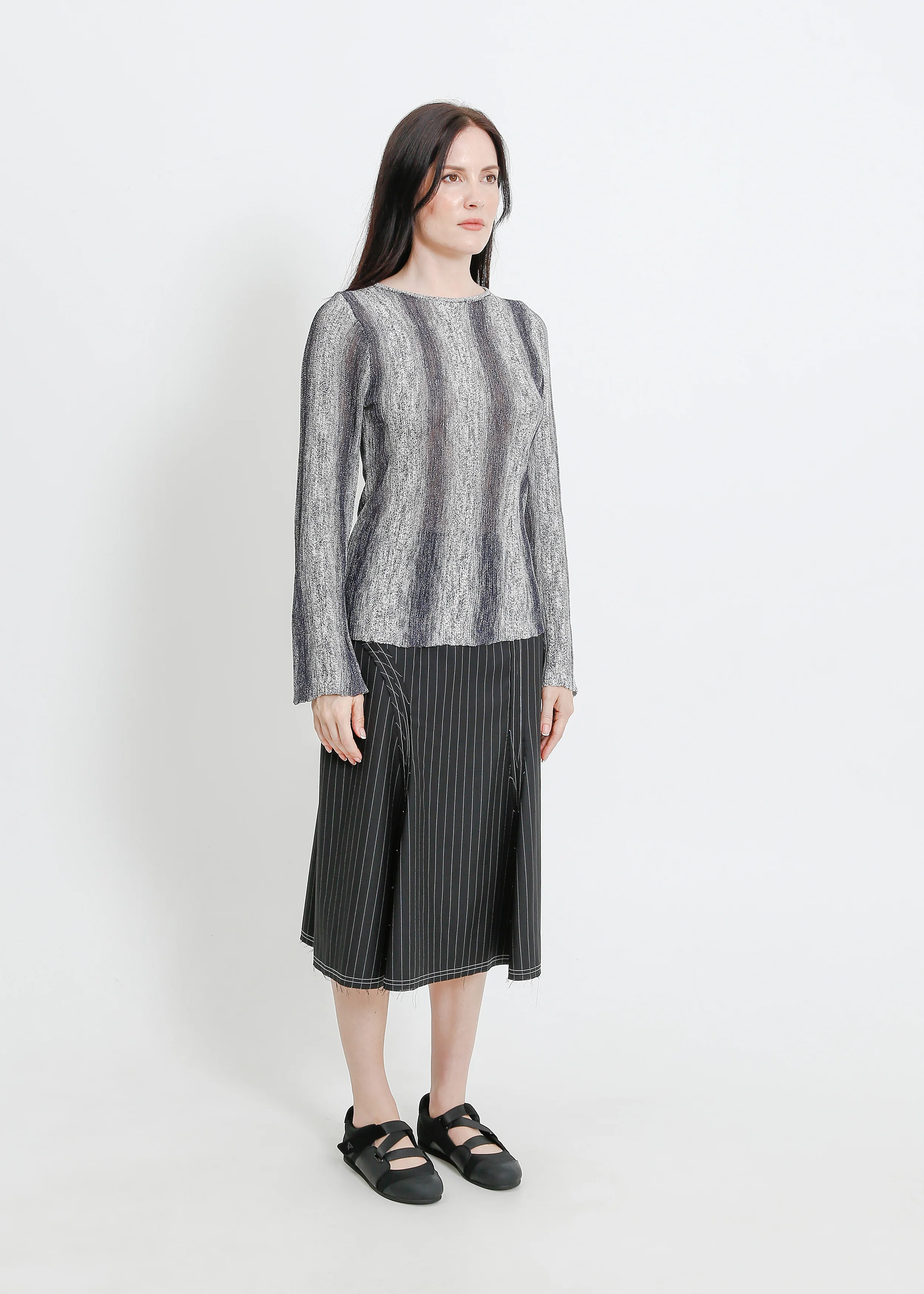 Hera Knit Top / Graphite Gradient - Image 2