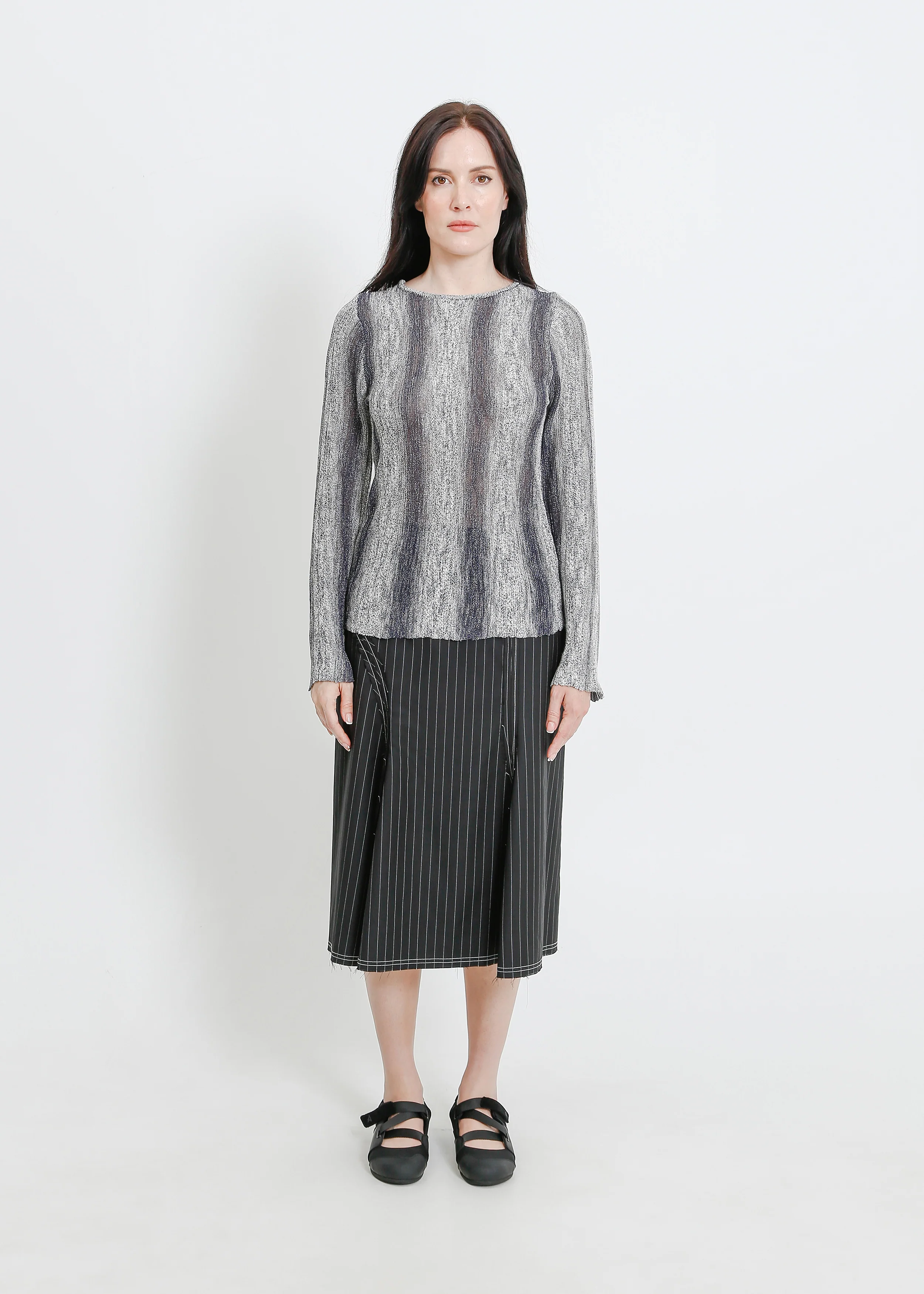 Hera Knit Top / Graphite Gradient - Image 5