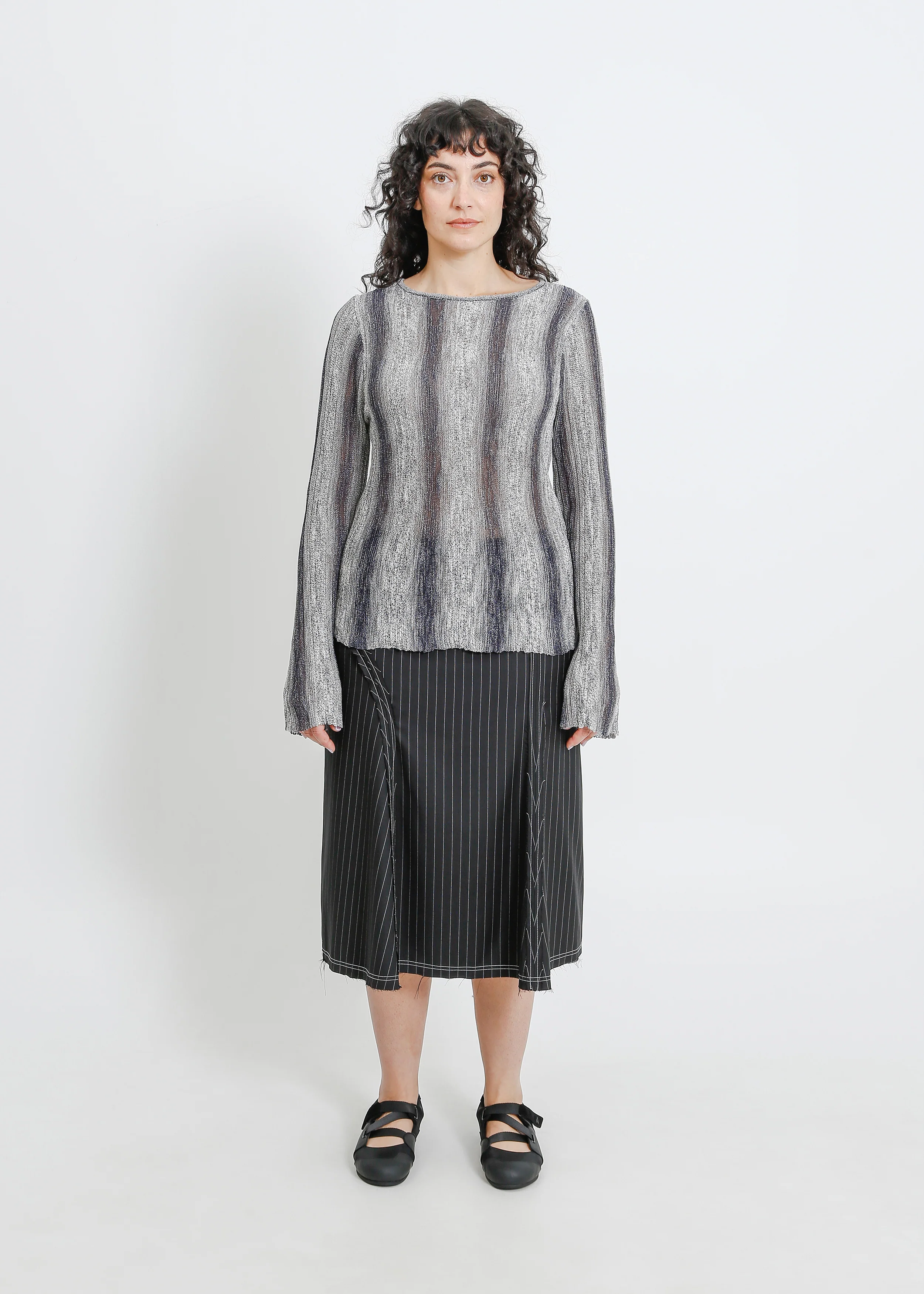 Hera Knit Top / Graphite Gradient - Image 6