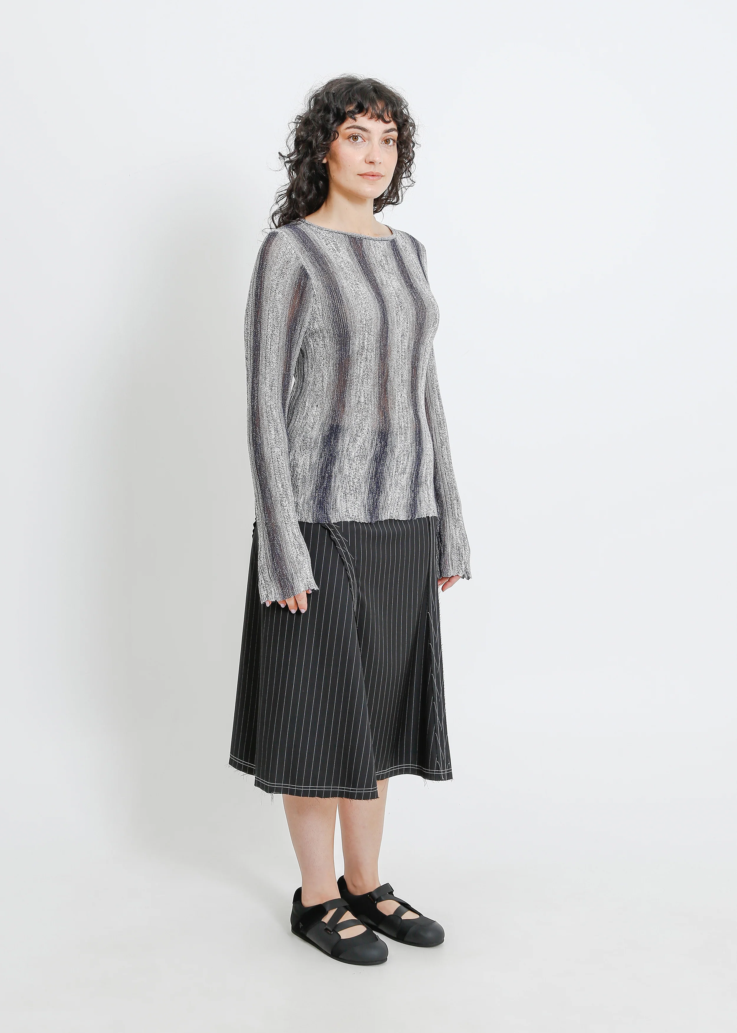Hera Knit Top / Graphite Gradient - Image 7