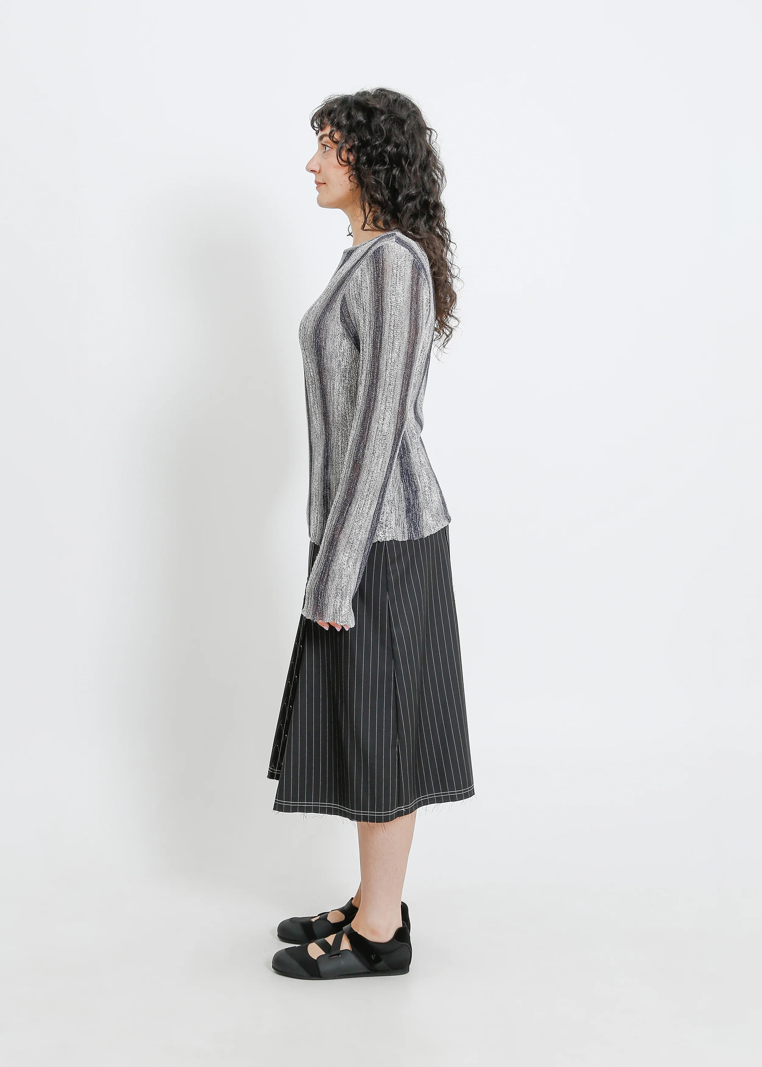 Hera Knit Top / Graphite Gradient - Image 8