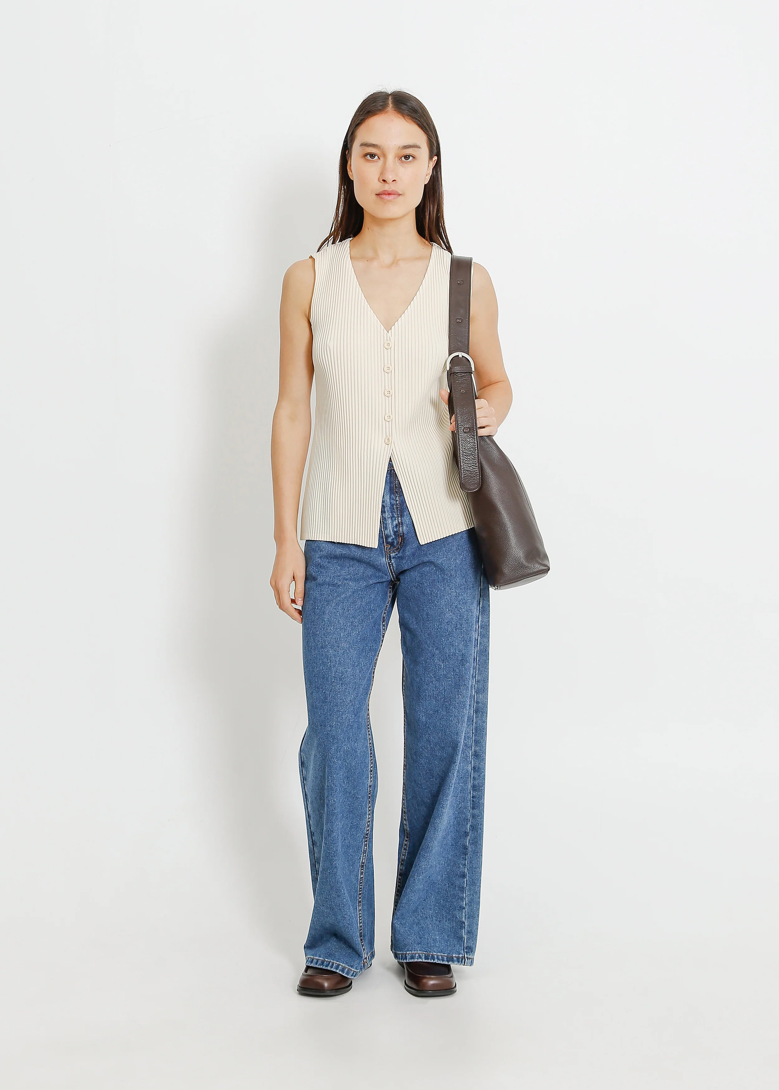 Juno Leather Tote / Mahogany - Image 4