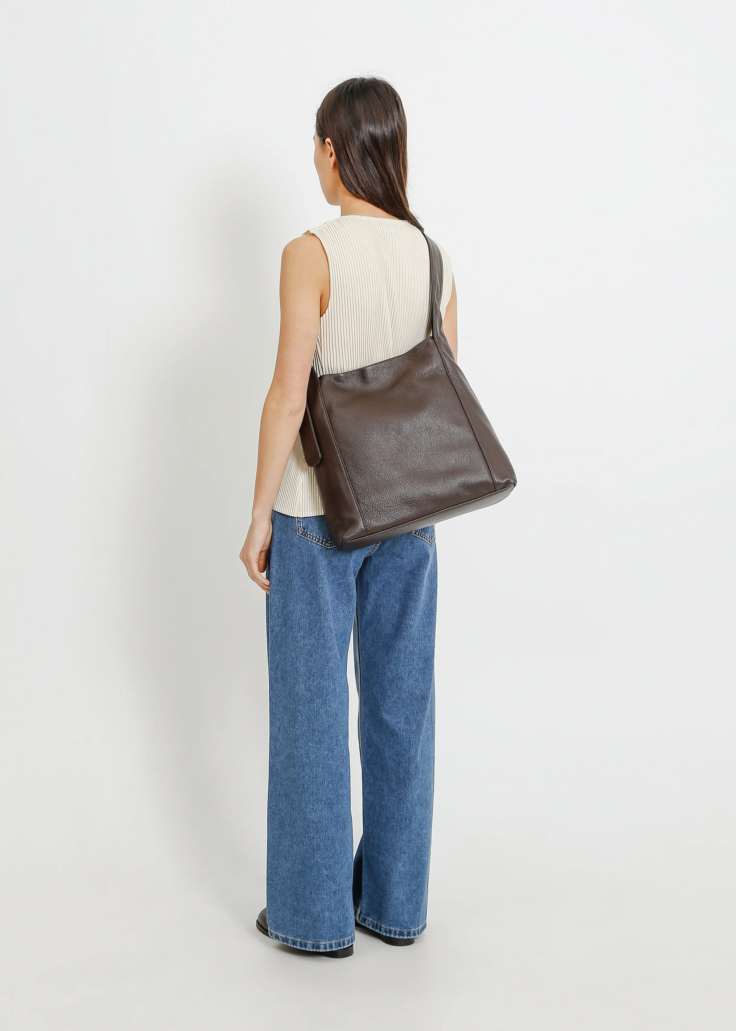 Juno Leather Tote / Mahogany - Image 7