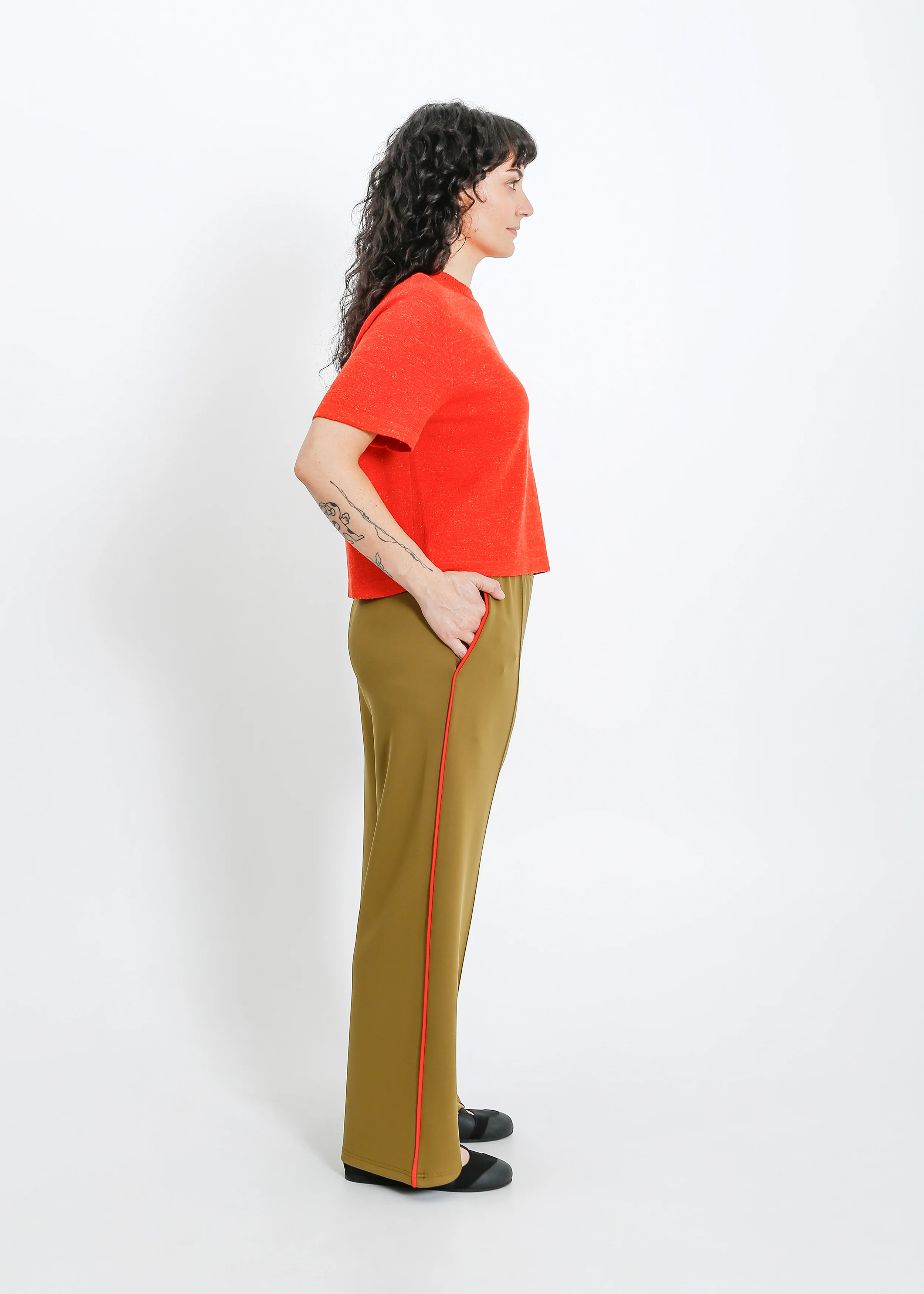 Leni Track Pant / Olive - Image 10