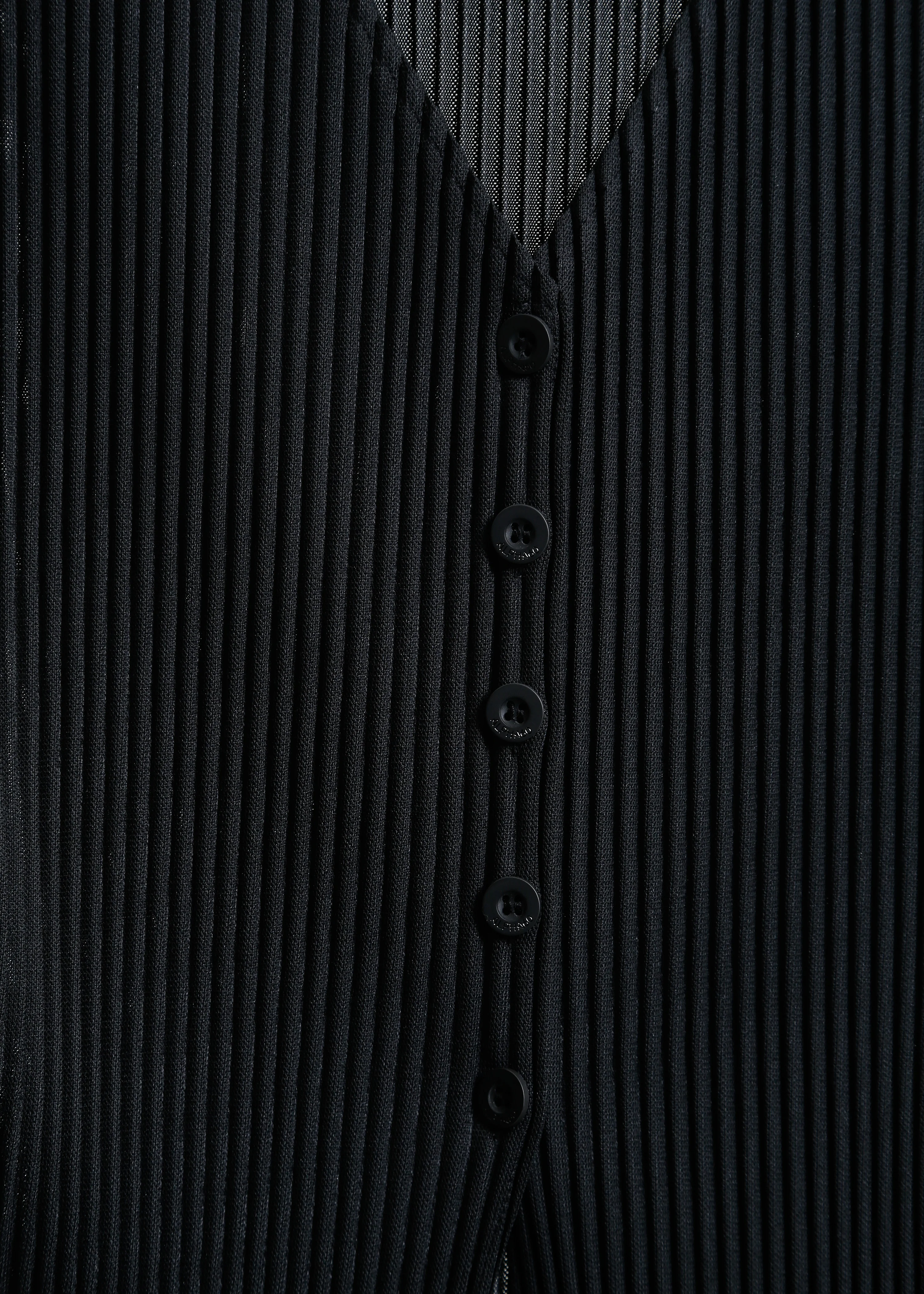 Leonie Pleat Vest / Black - Image 6