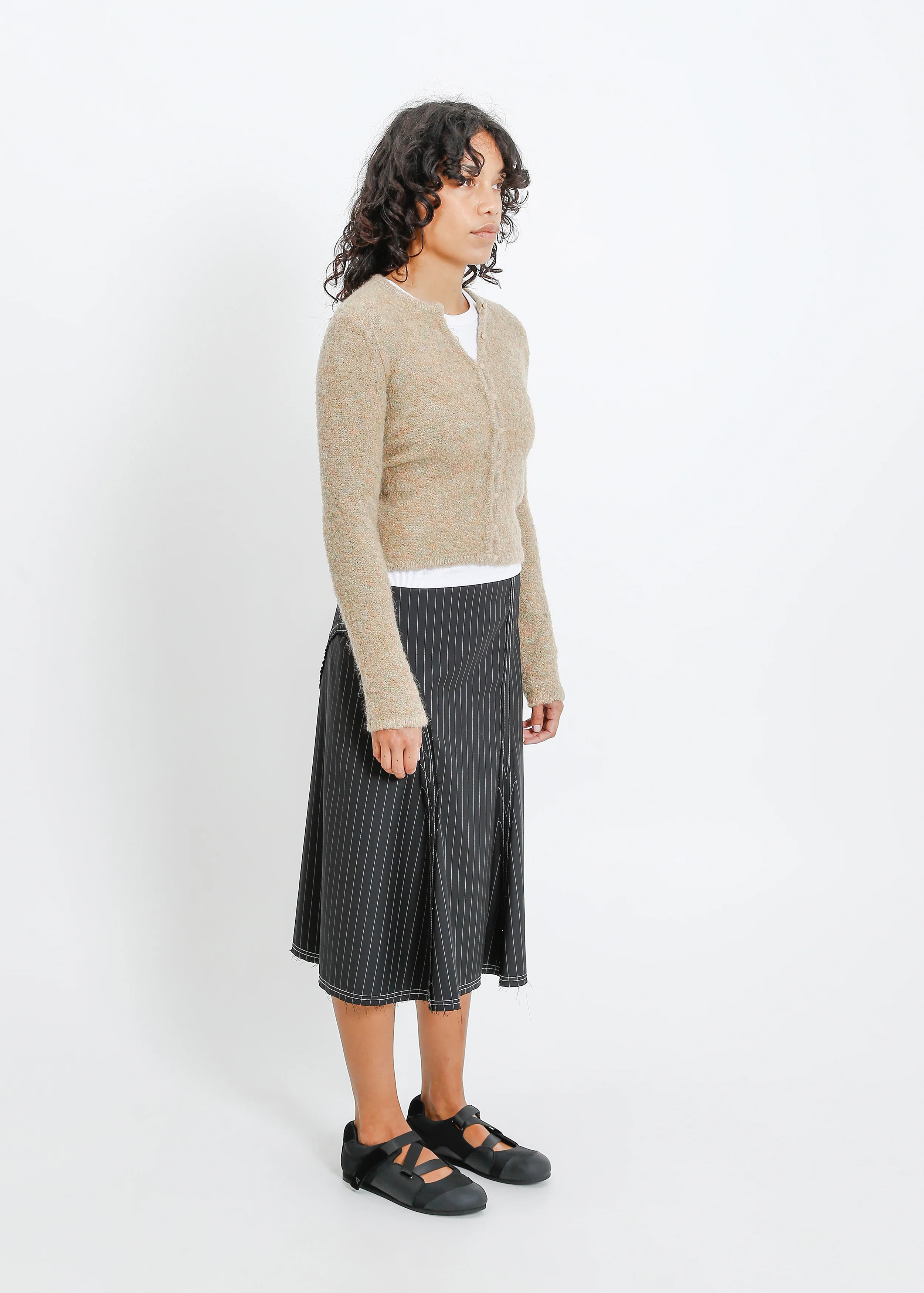 Lily Knit Cardi / Beige-Mint - Image 2