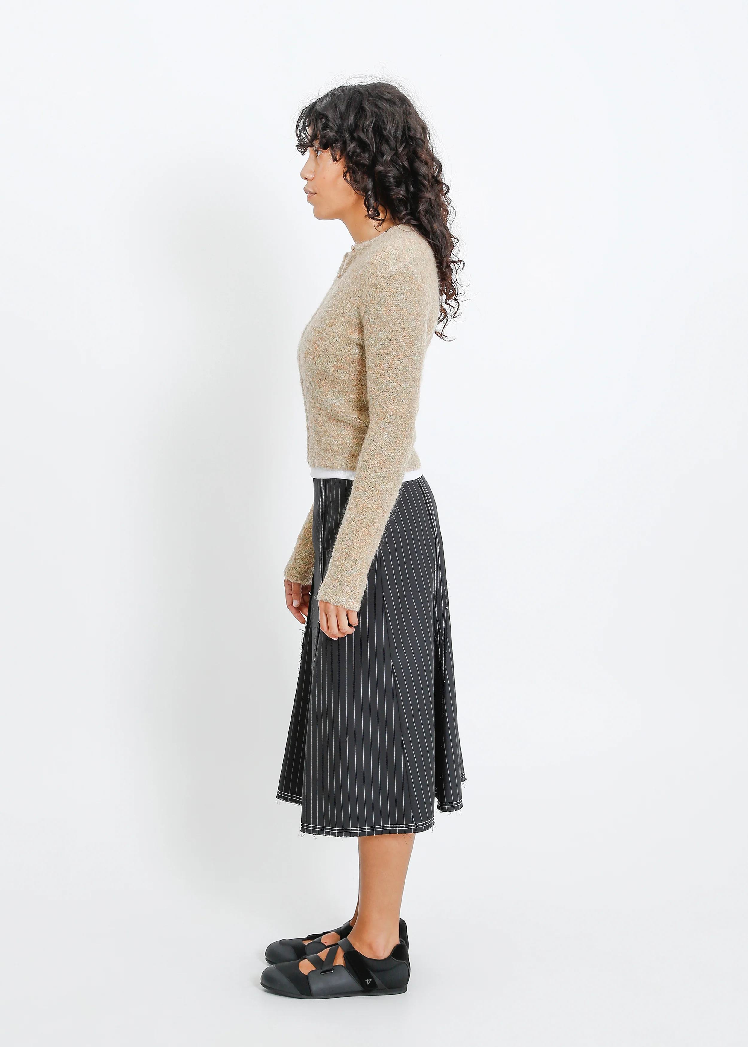Lily Knit Cardi / Beige-Mint - Image 3
