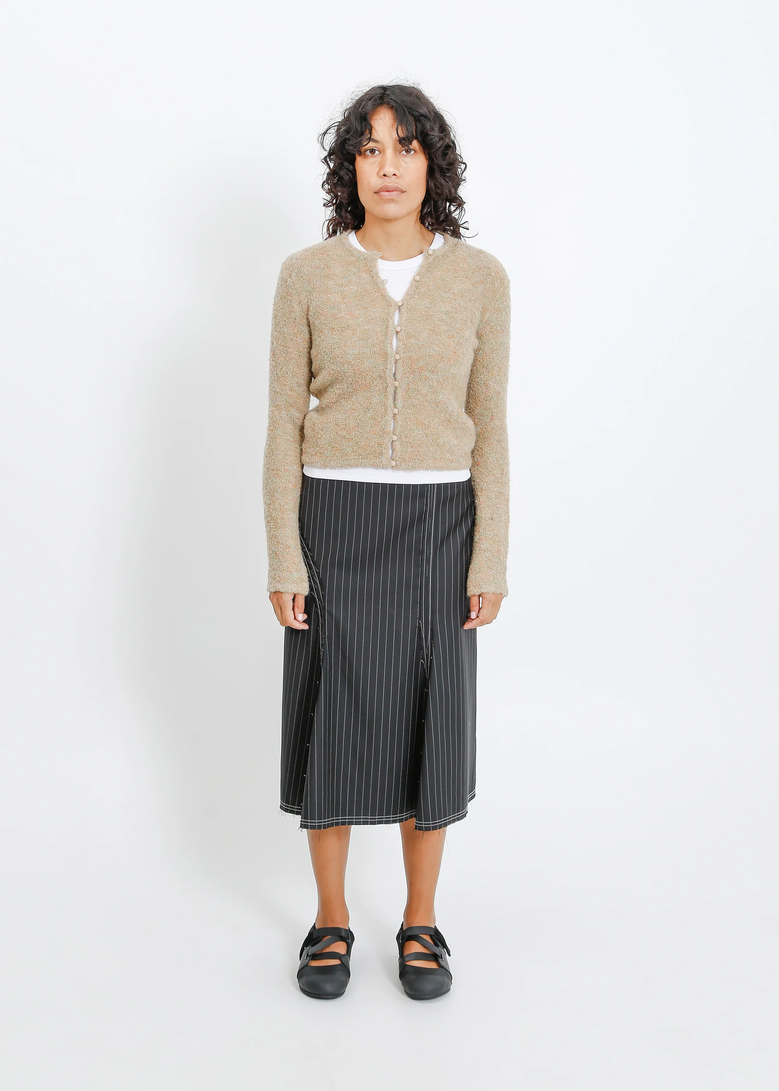 Lily Knit Cardi / Beige-Mint - Image 5