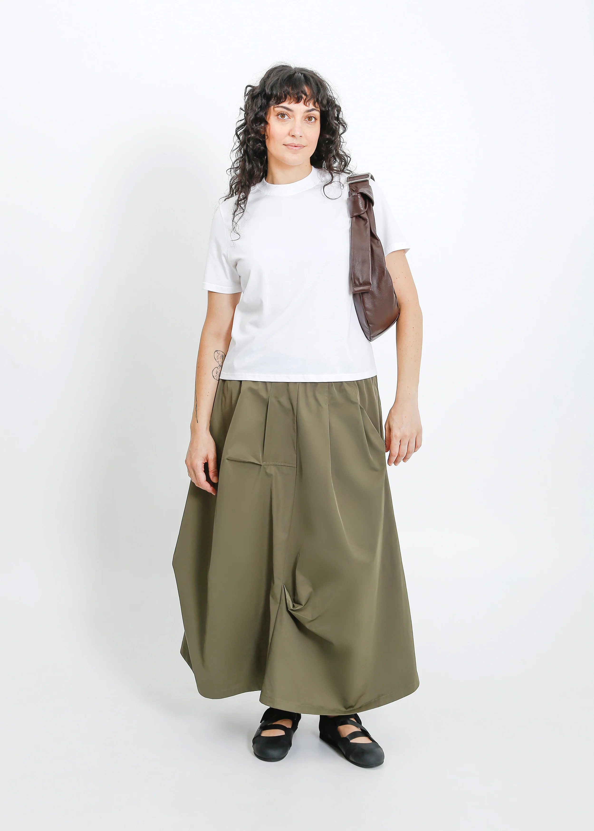 Nora Skirt / Khaki - Image 10