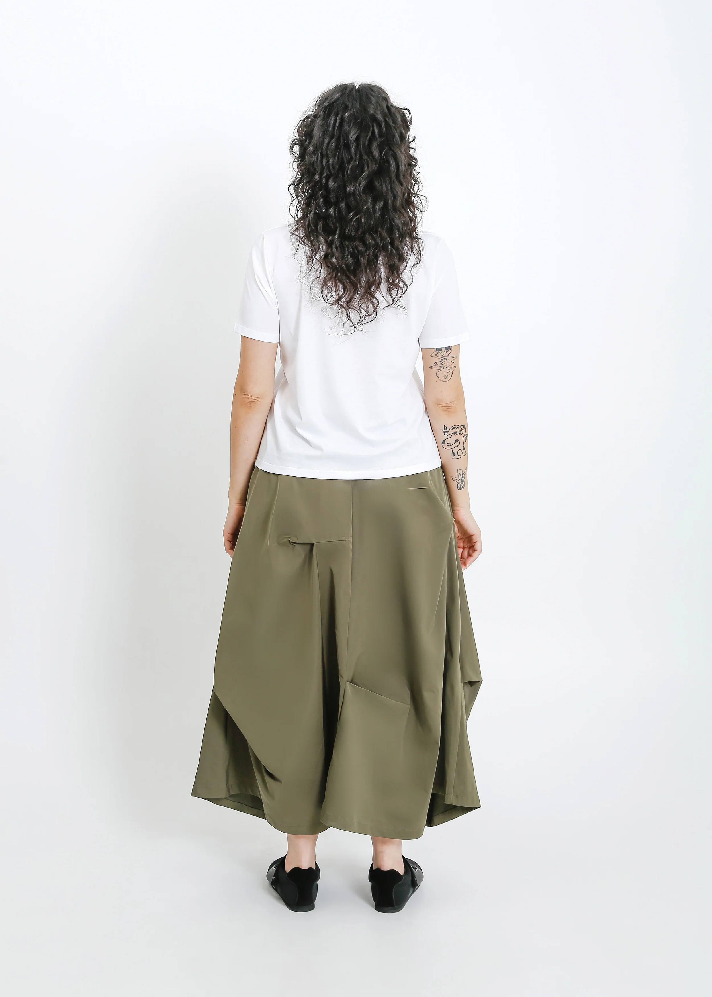 Nora Skirt / Khaki - Image 9