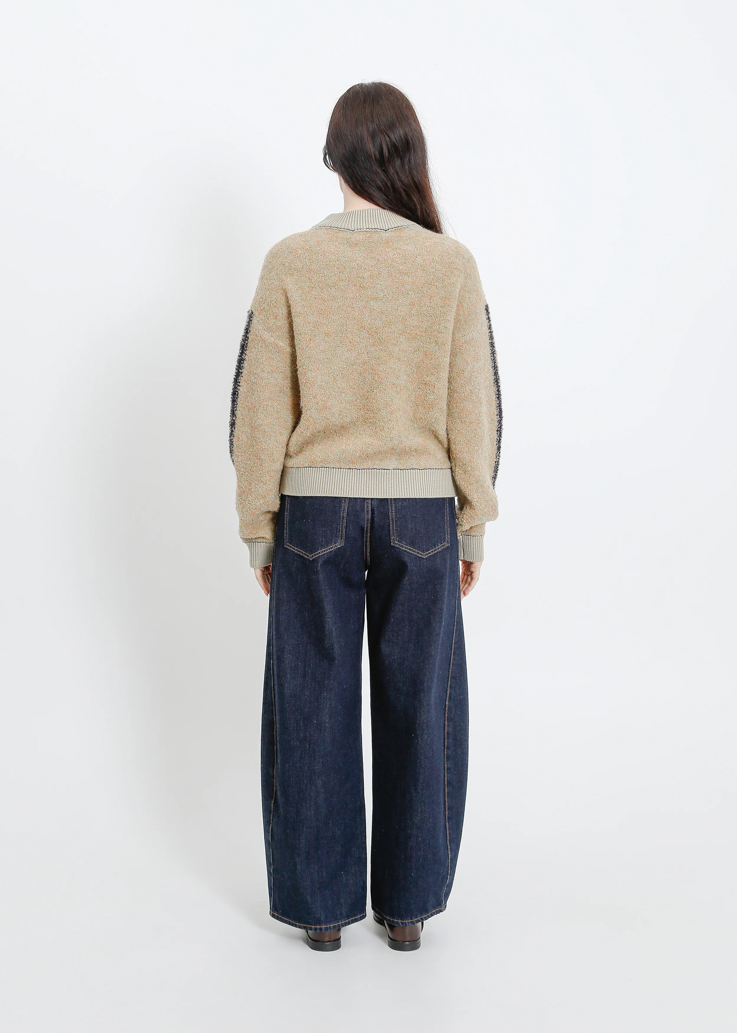 Oakland Knit Sweat / Beige-Mint - Image 4