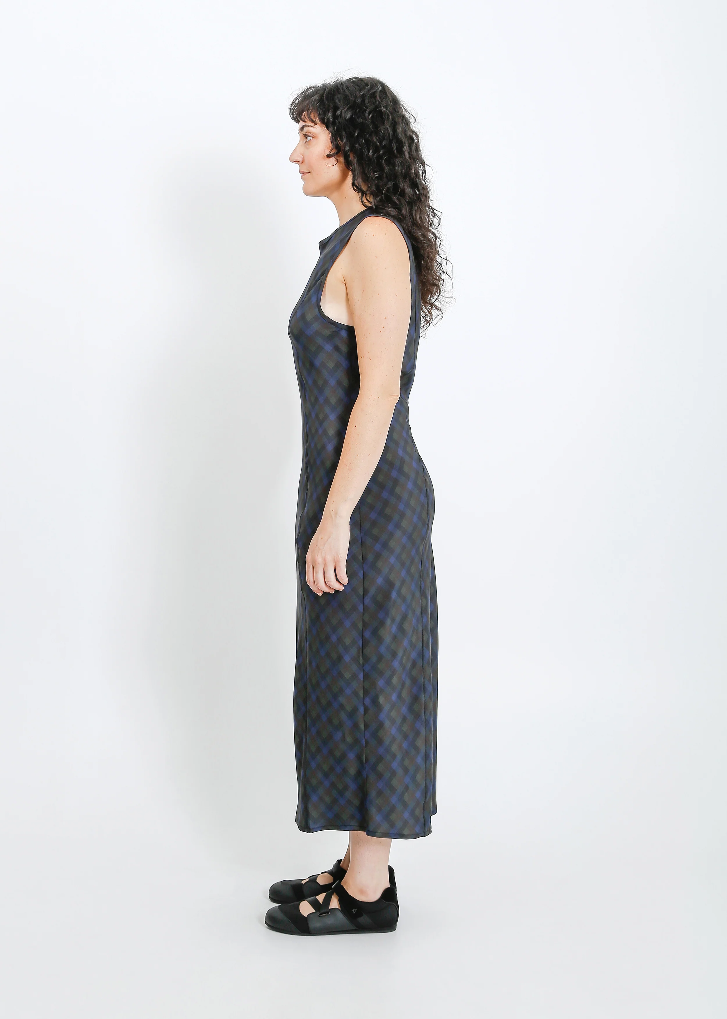 Orion Dress / Indigo Wine Check - Image 8