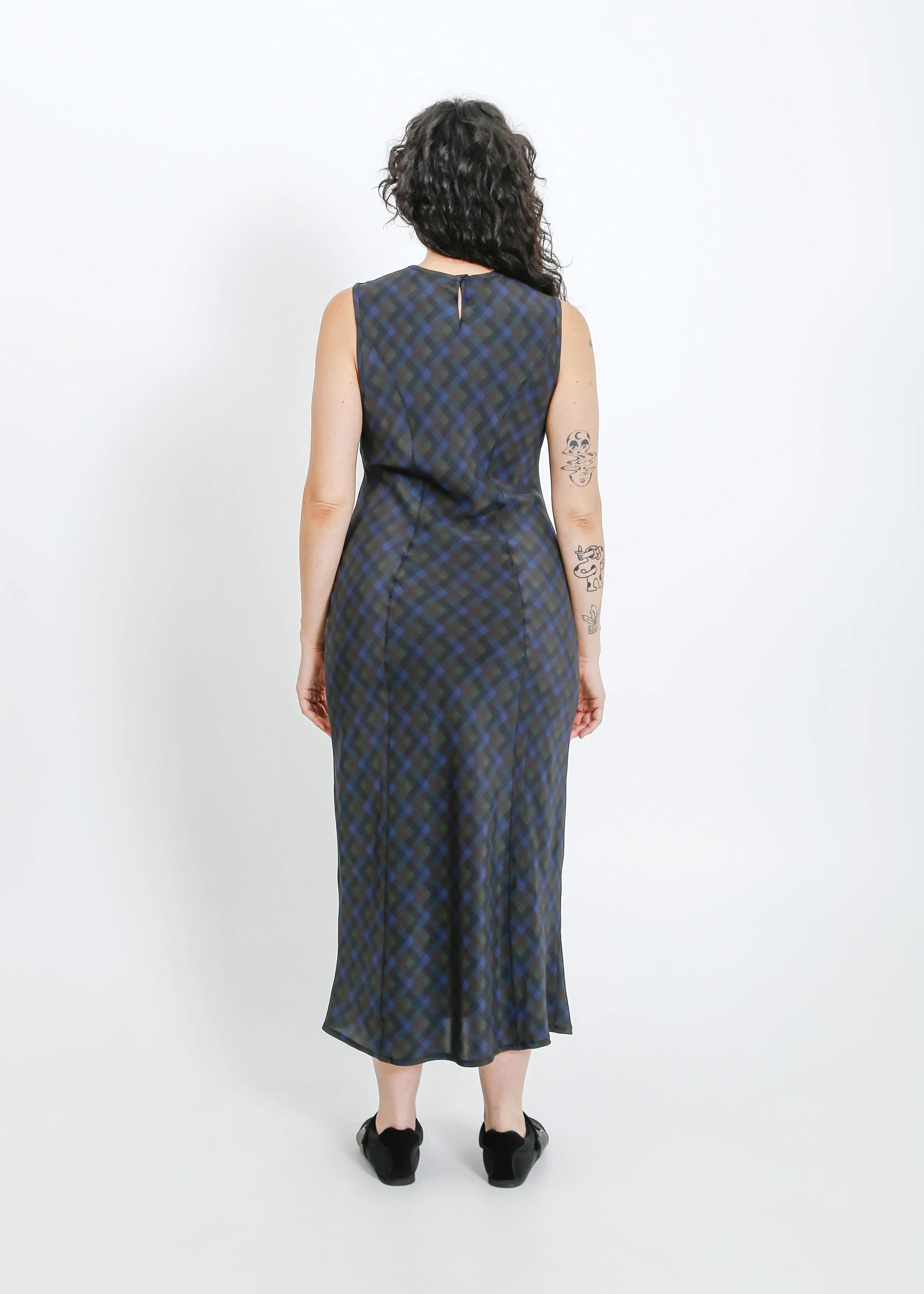 Orion Dress / Indigo Wine Check - Image 9