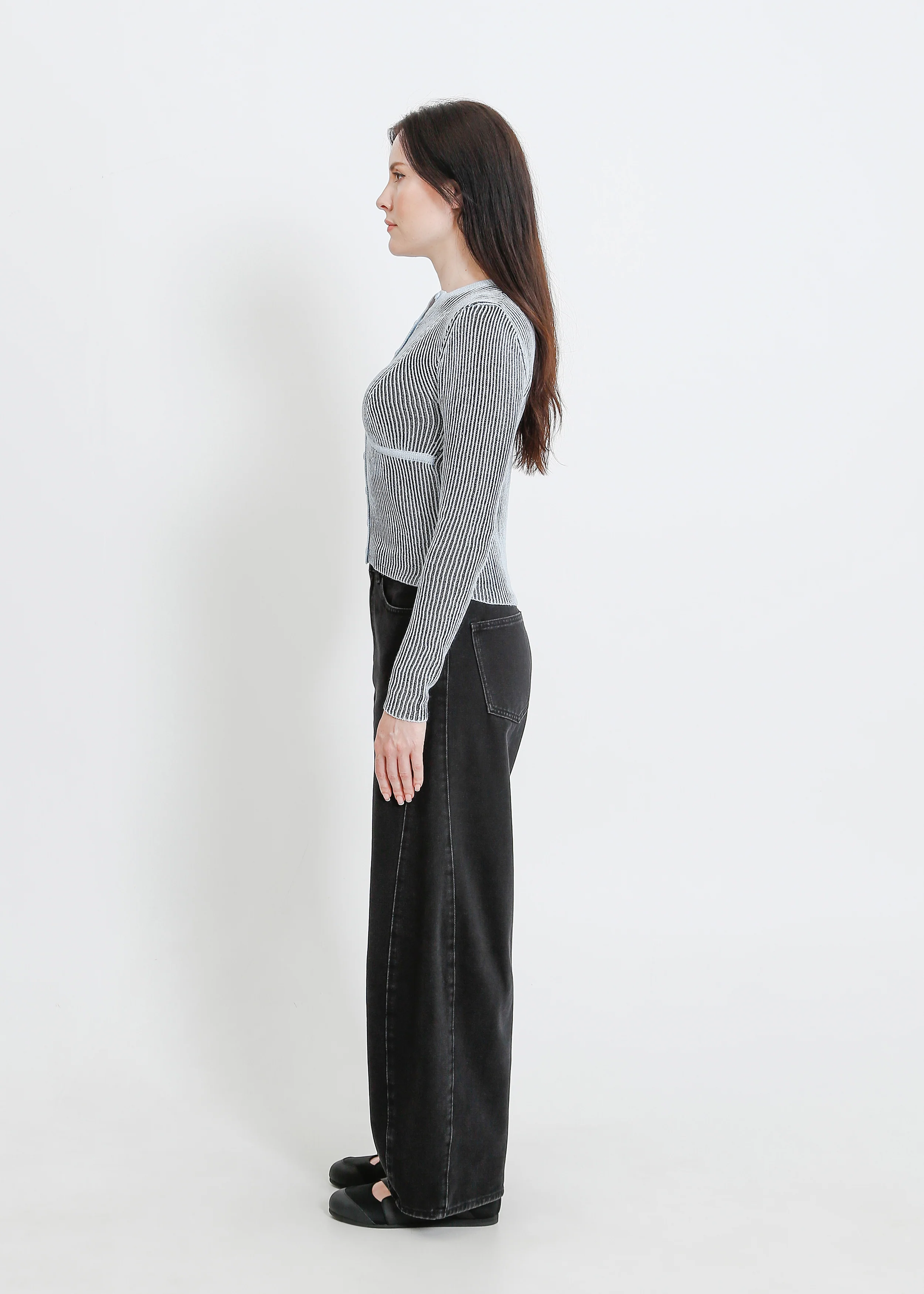 Otis Knit Cardi / Blue-Black - Image 3