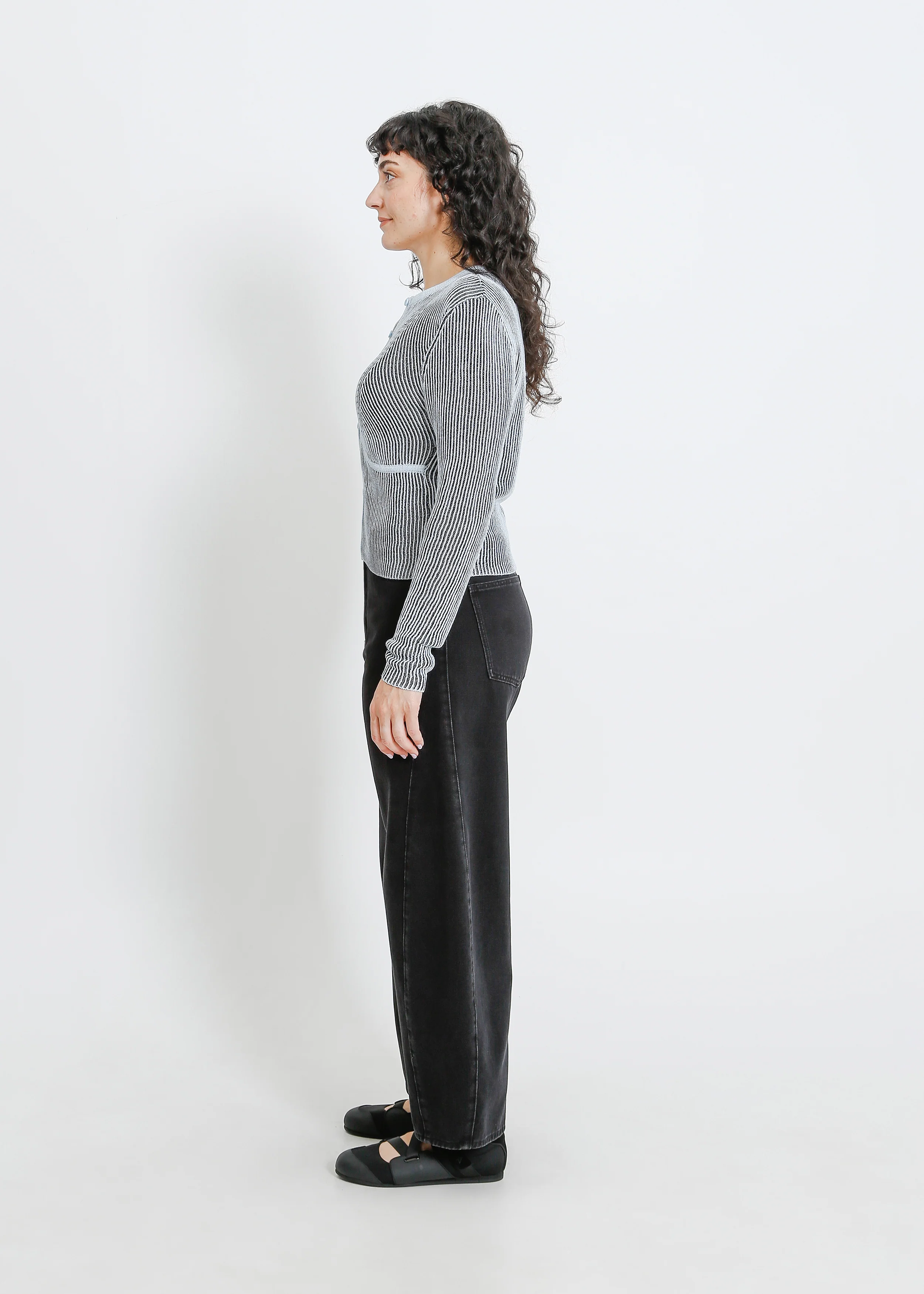 Otis Knit Cardi / Blue-Black - Image 8