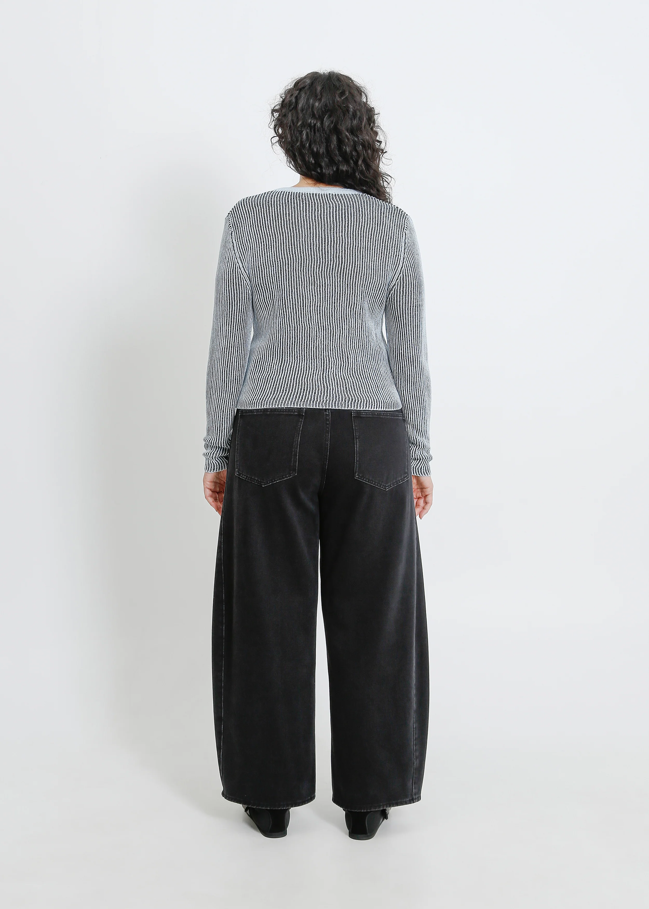 Otis Knit Cardi / Blue-Black - Image 9